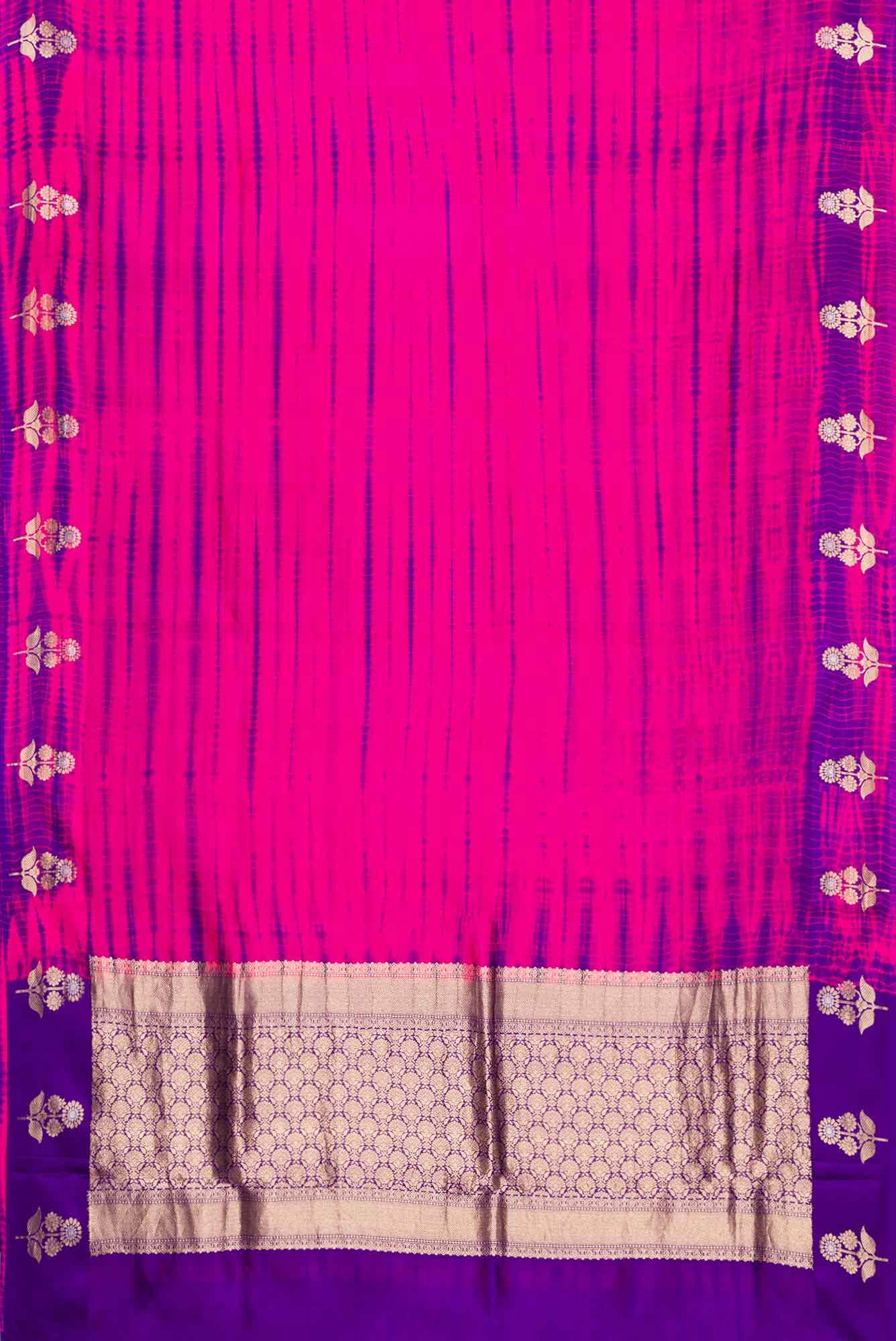 Pink Dual Tone Kanchipuram Silk Saree
