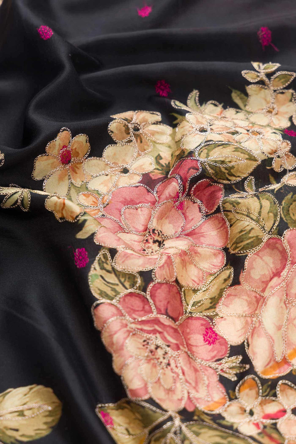 Black Kanchipuram Silk Saree