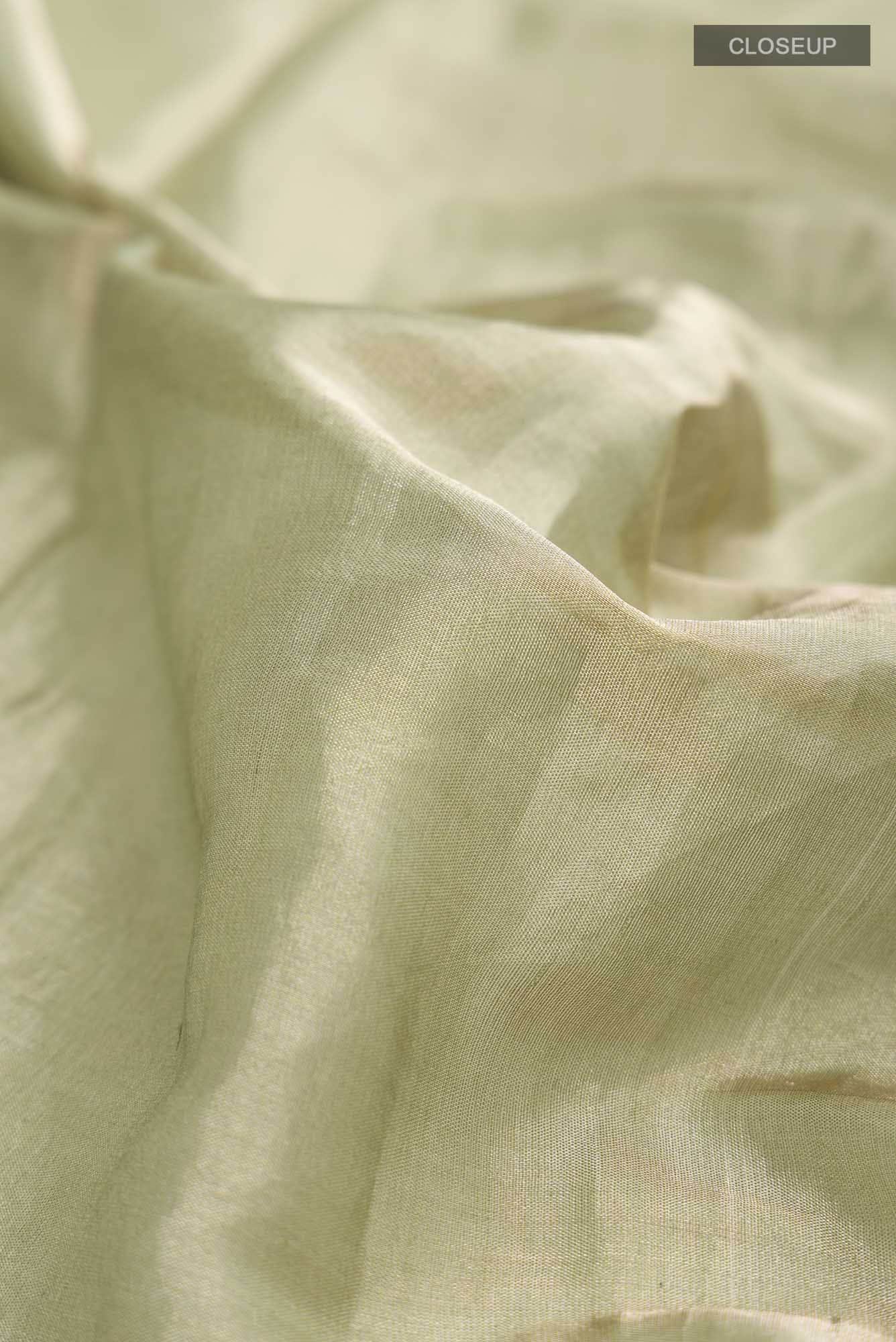 Sage Green Tissue Silk Saree