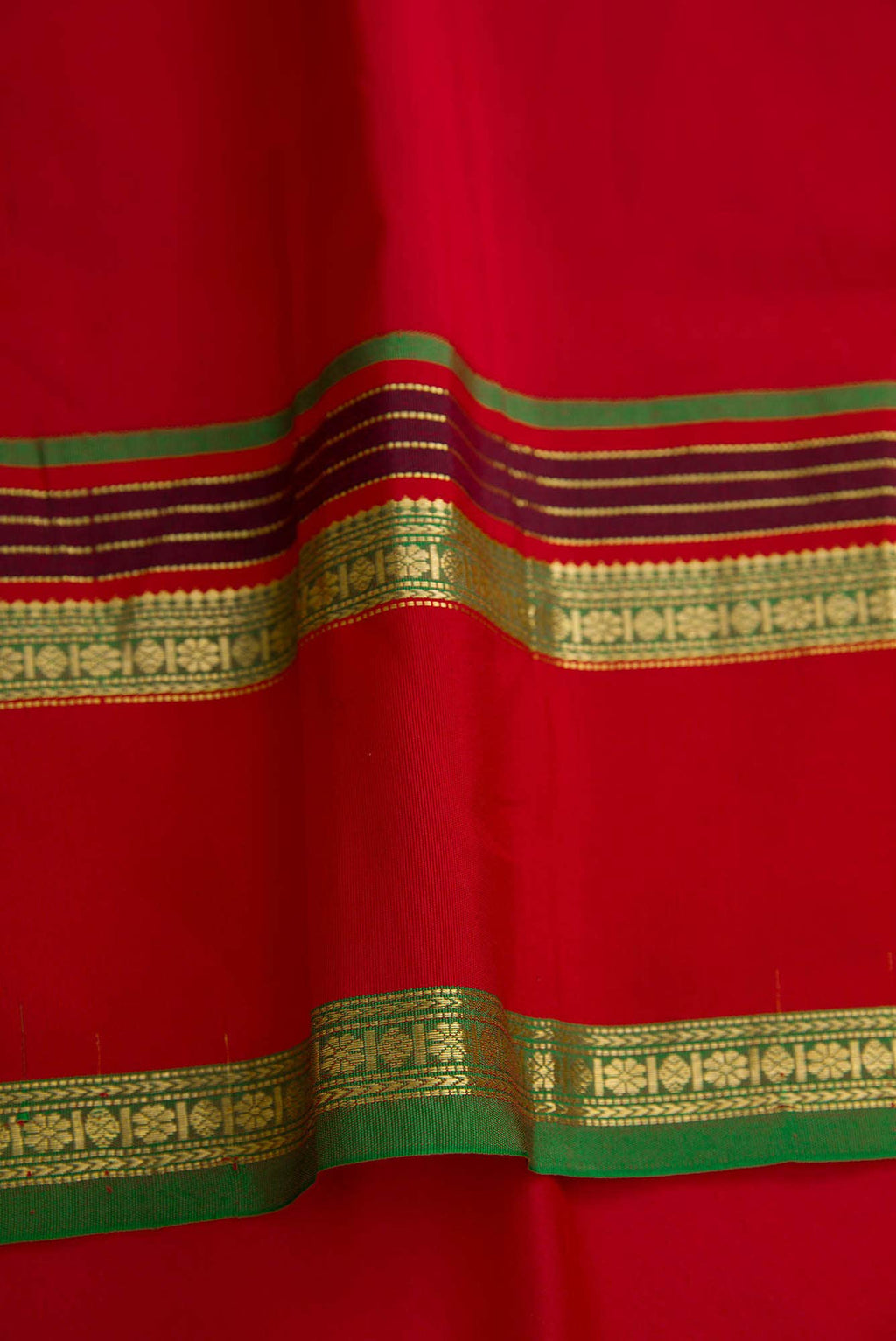 Brown Dual Tone Banarasi Silk Saree
