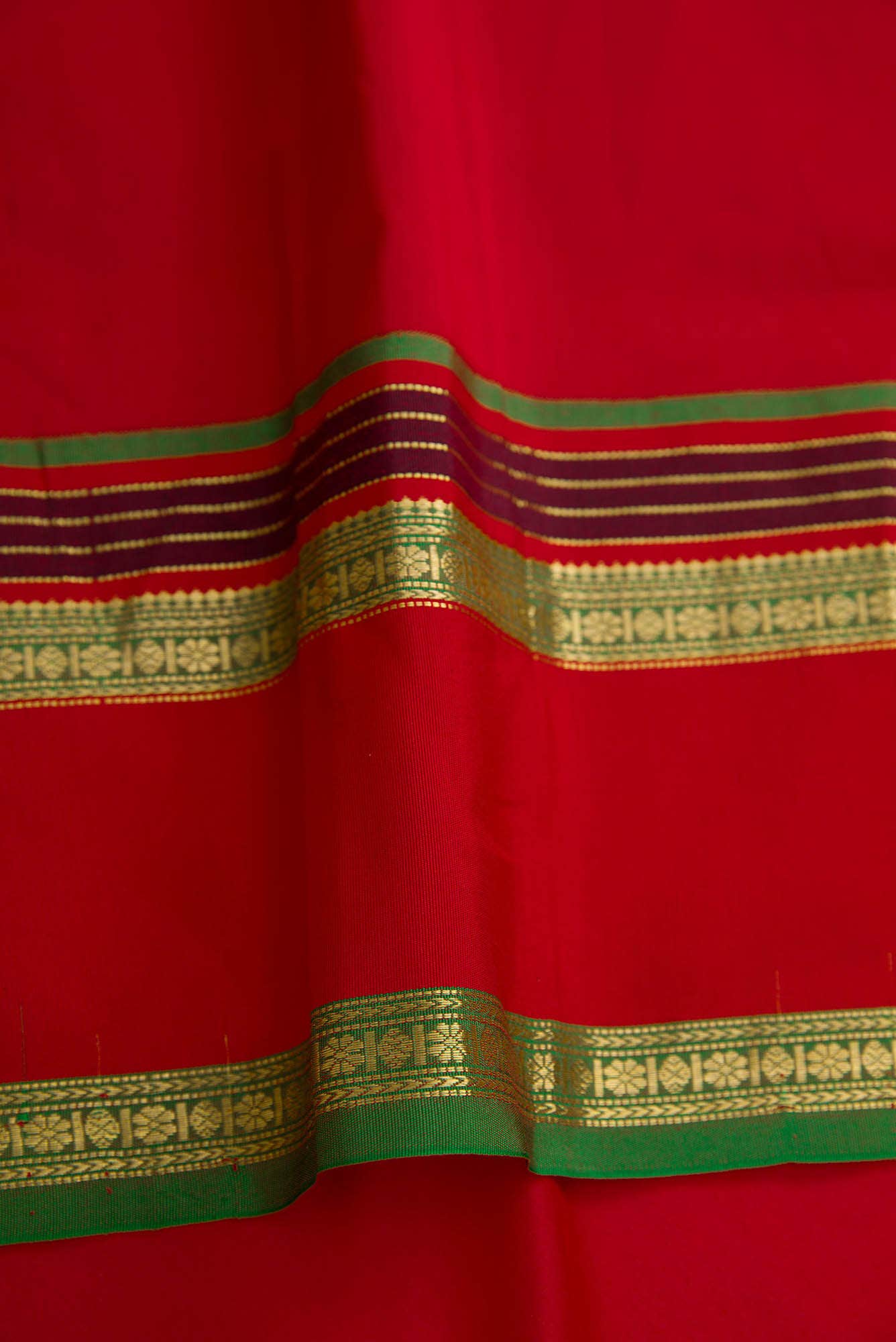 Brown Dual Tone Banarasi Silk Saree