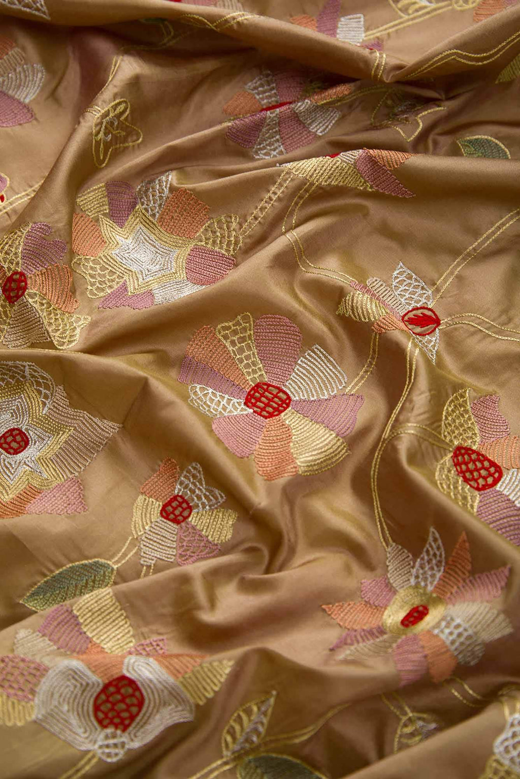 Brown Dual Tone Banarasi Silk Saree