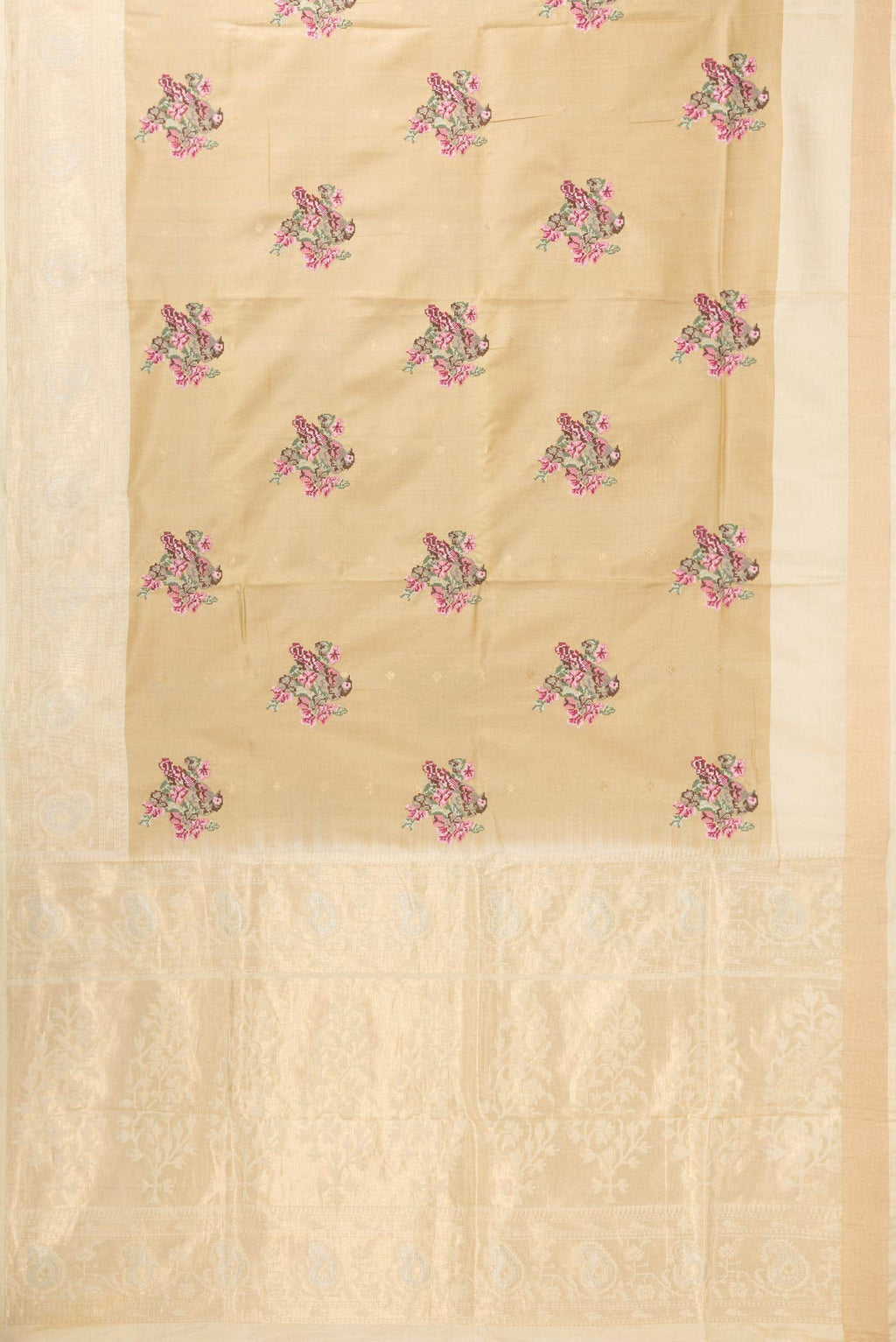 Gold Dual Tone Kanchipuram Silk Saree