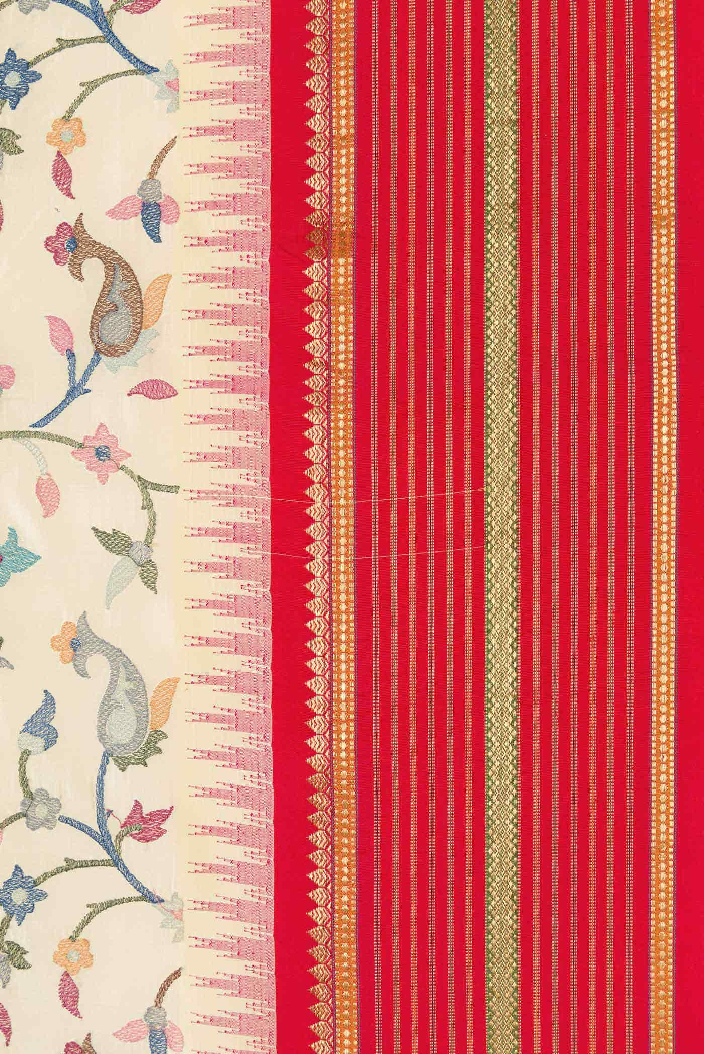Sandal Kanchipuram Silk Saree