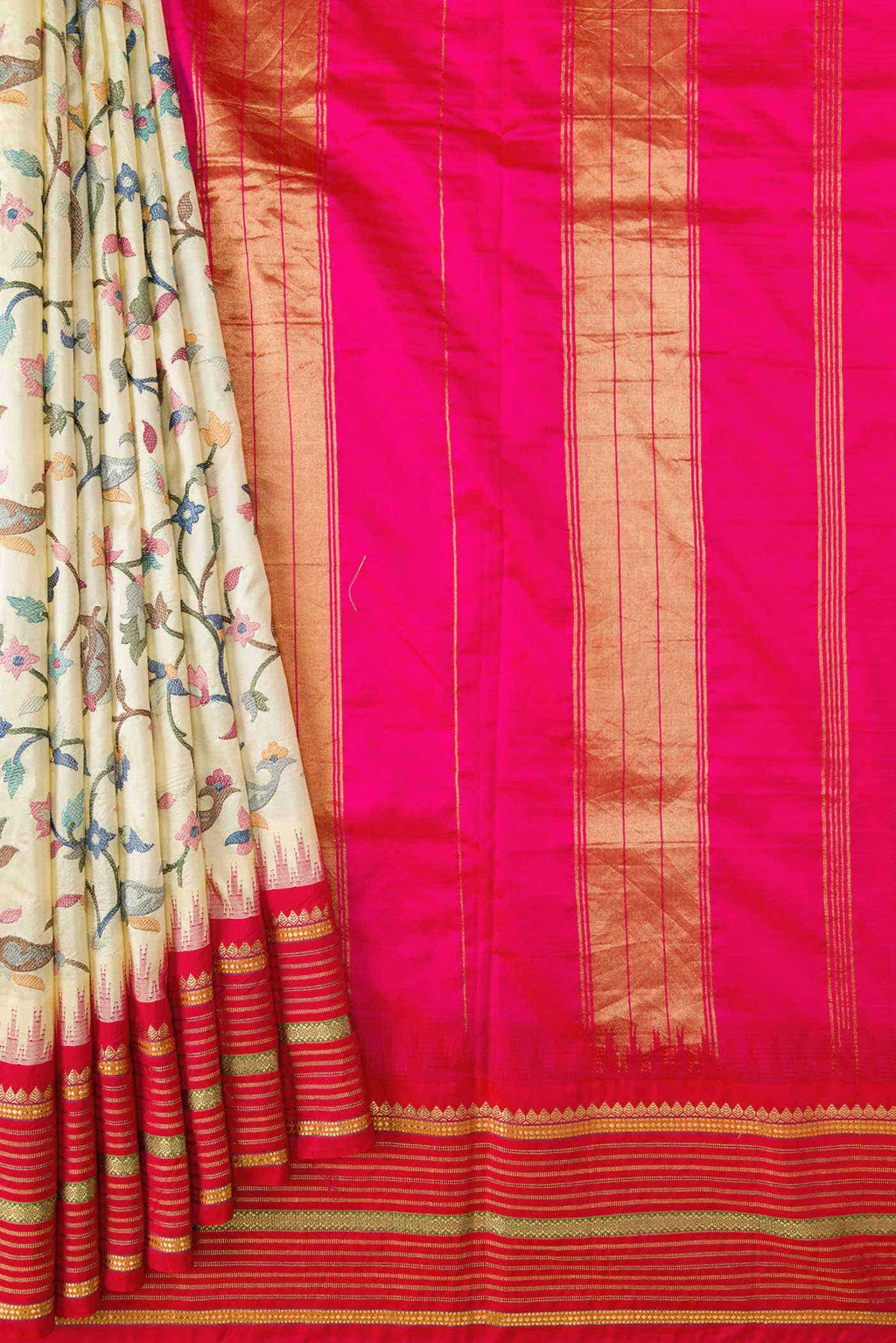 Sandal Kanchipuram Silk Saree