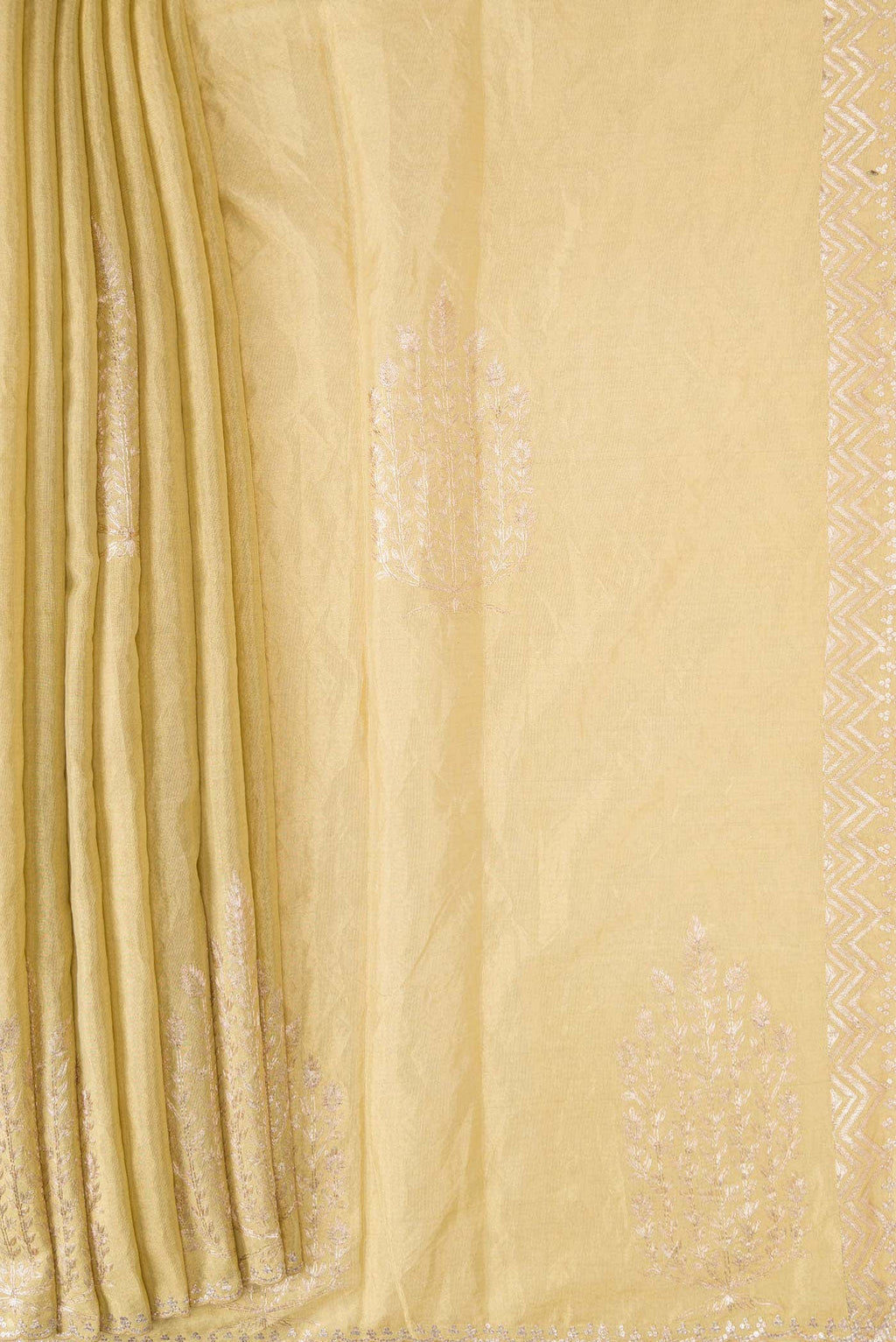 Gold Dual Tone Tissue Silk Saree