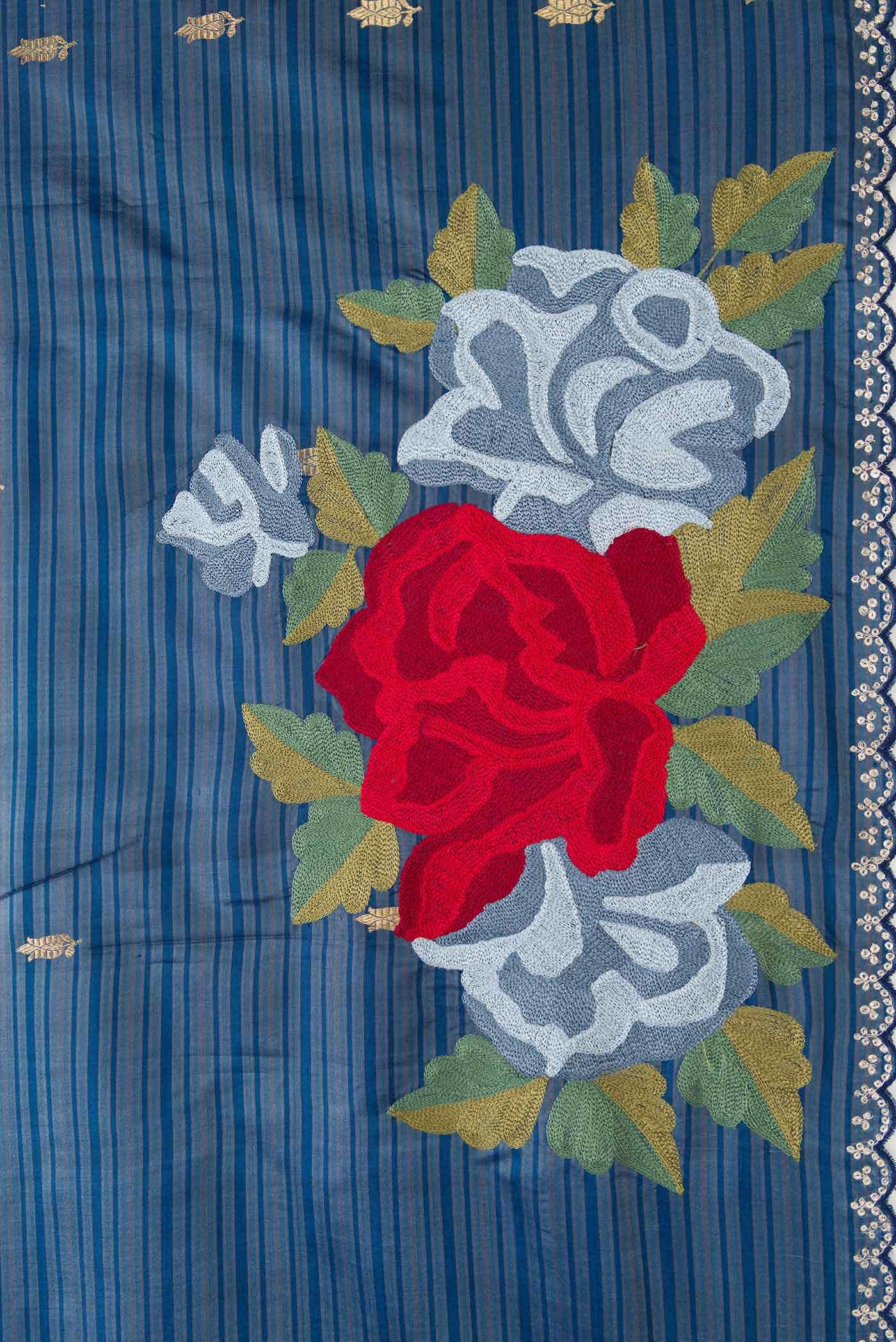 Blue Kanchipuram Silk Saree