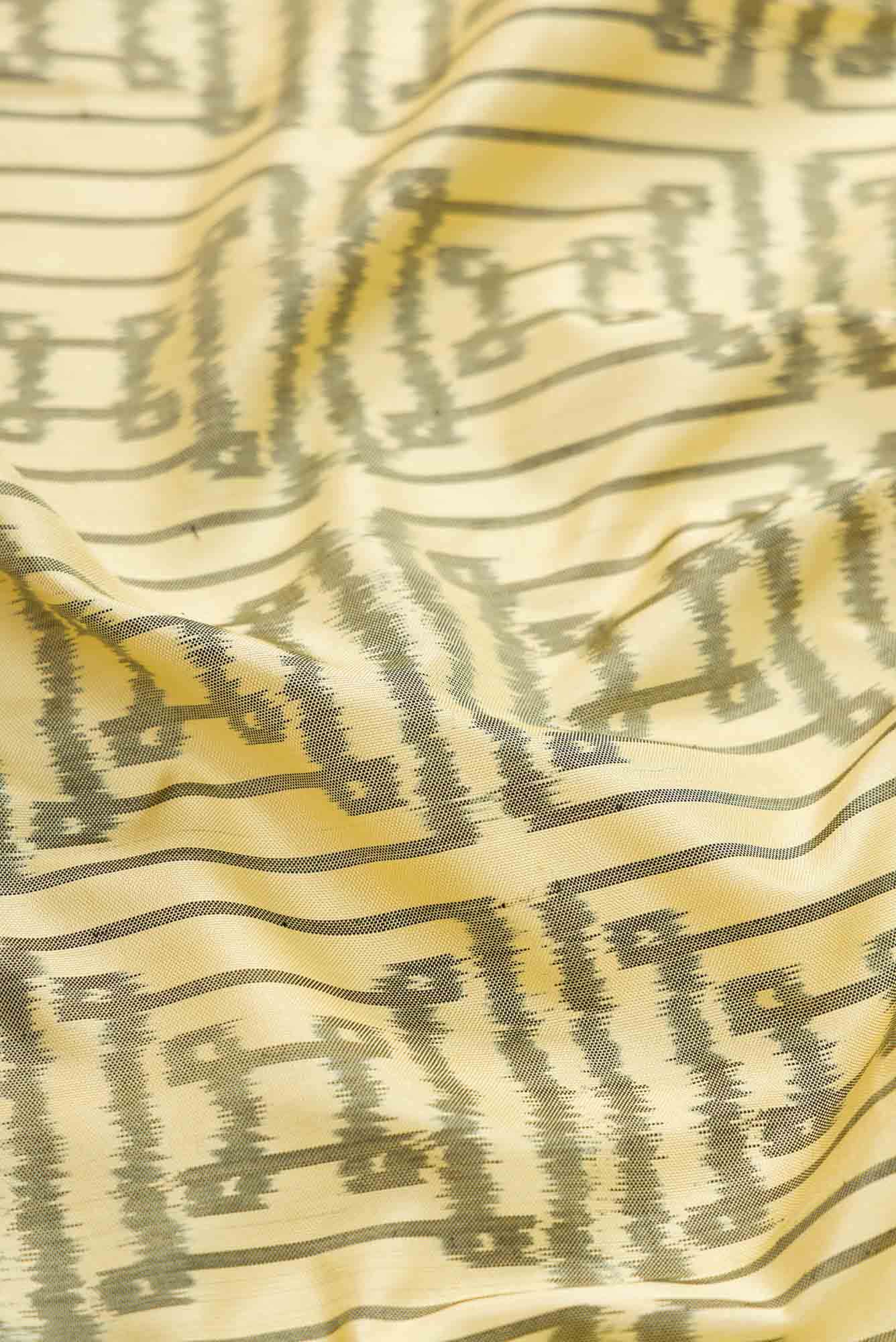 Sandal Dual Tone Double Ikat Saree