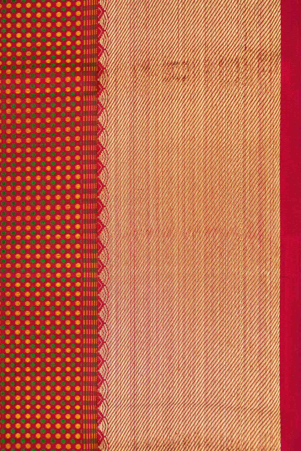 Pure Silk Pure Zari Maroon Dual Tone Kanchipuram Saree