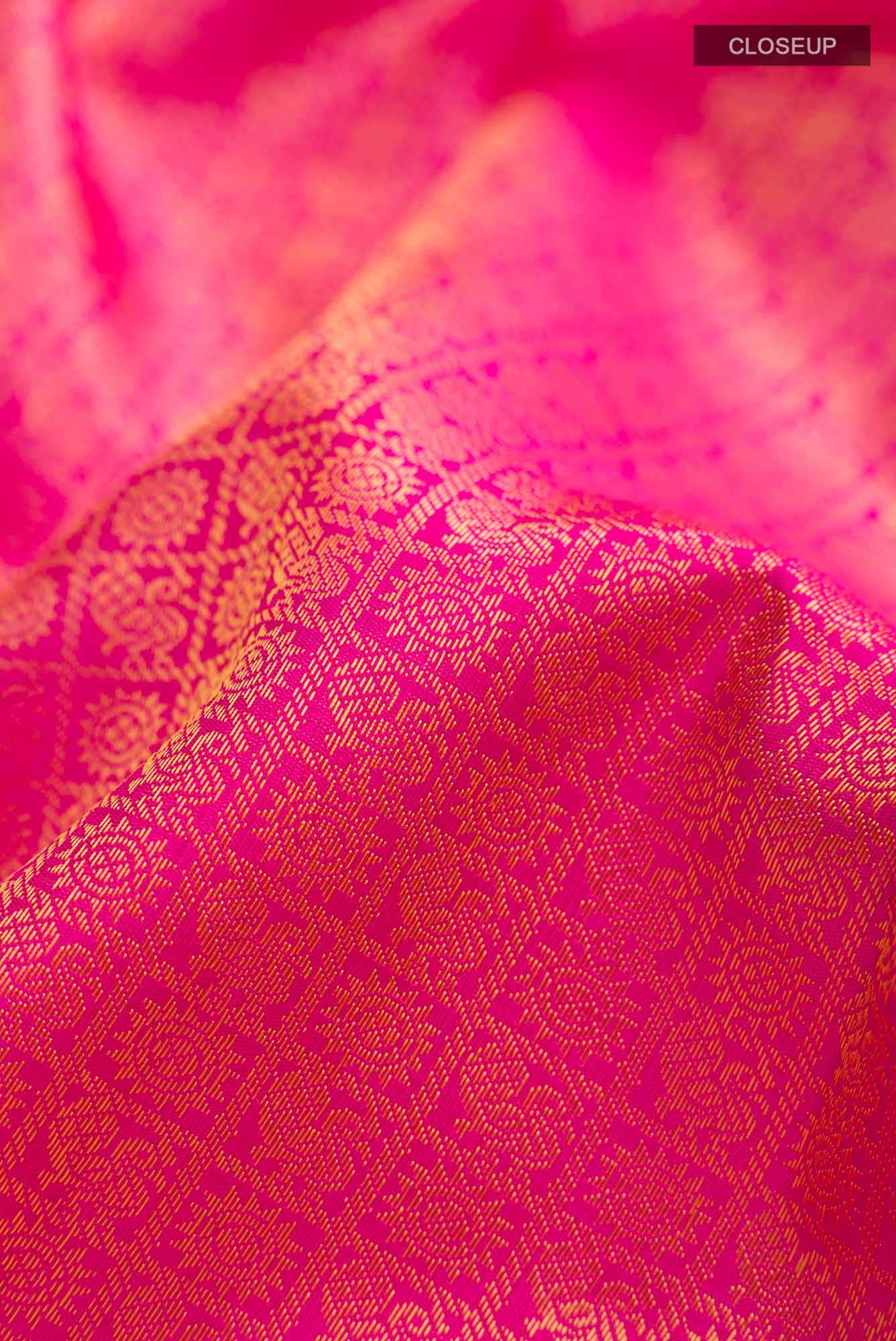 Pink Kanchipuram Silk Saree