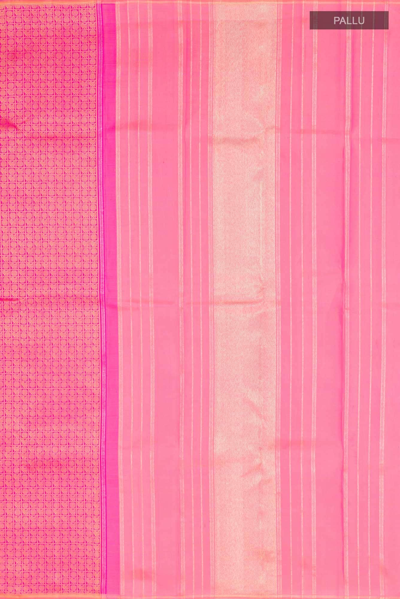 Pink Kanchipuram Silk Saree