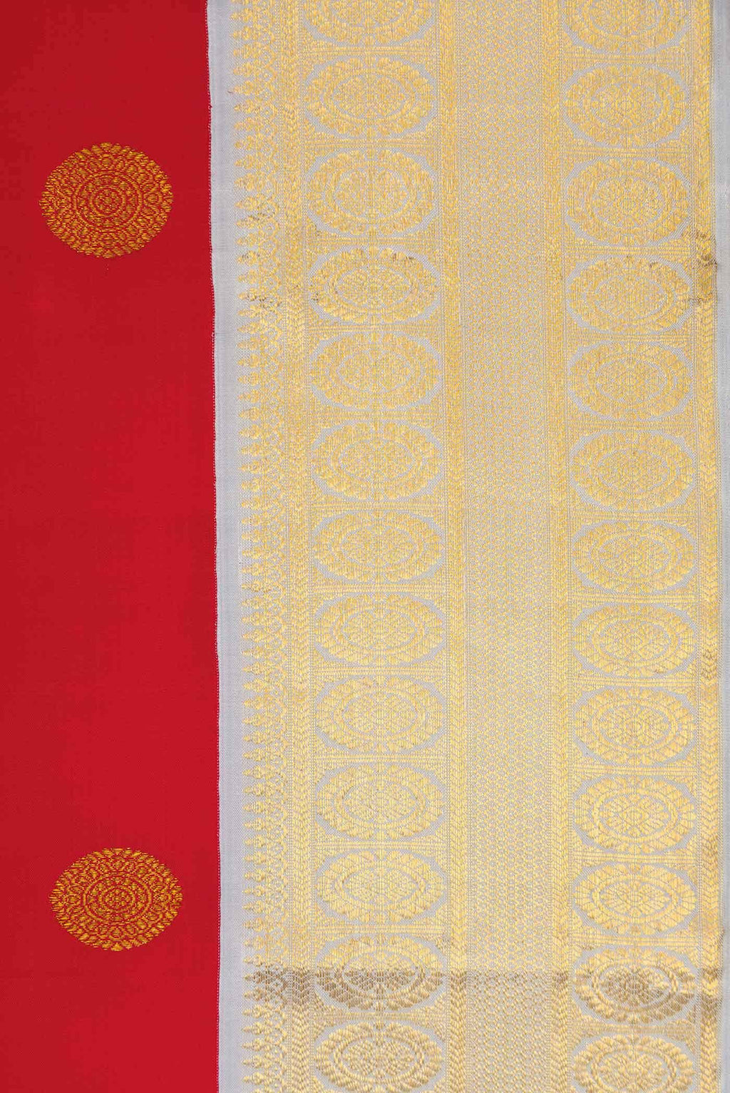 Pure Silk Pure Zari Red Kanchipuram Saree