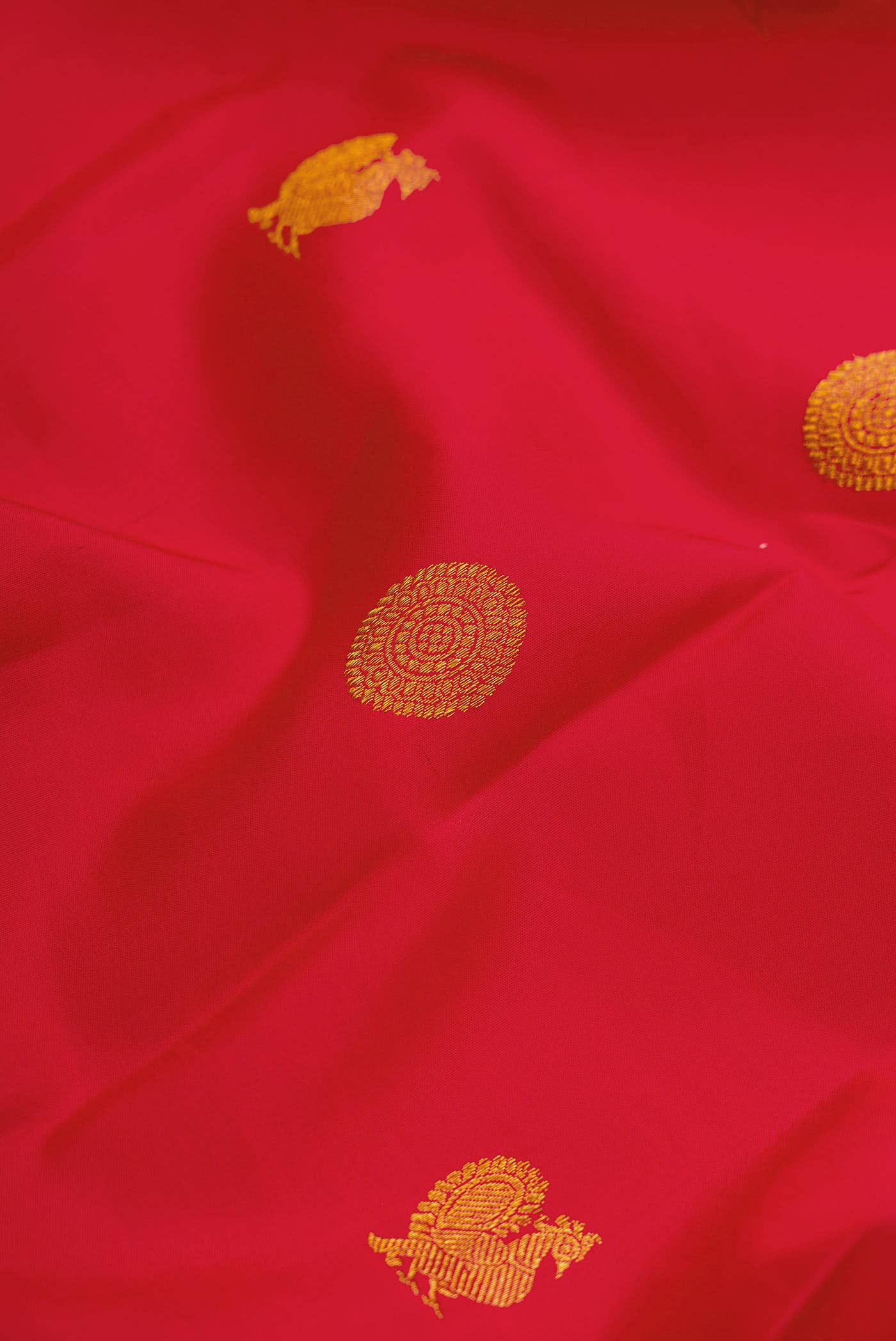 Pure Silk Pure Zari Red Kanchipuram Saree
