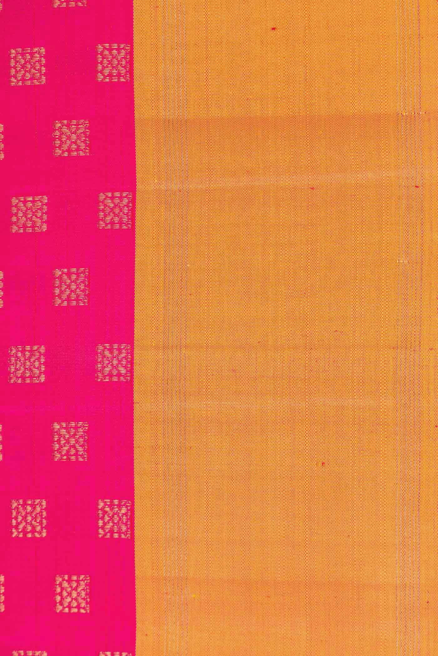 Pure Silk Pure Zari Pink Dual Tone Kanchipuram Saree