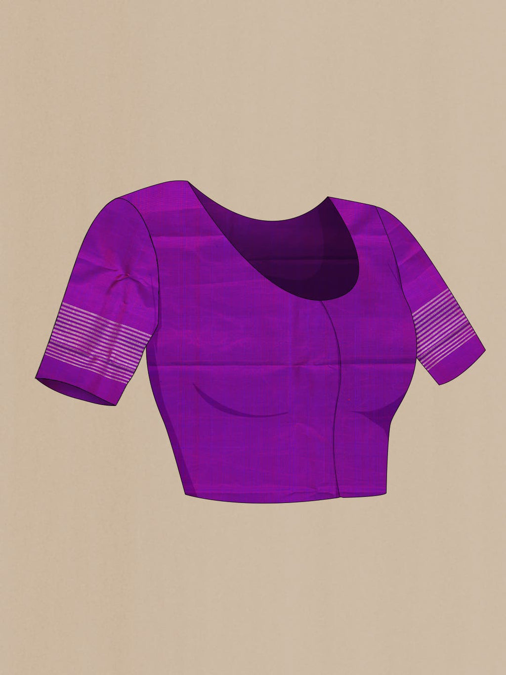 Orange and Puple Dual Tone Kanchipuram Silk Saree