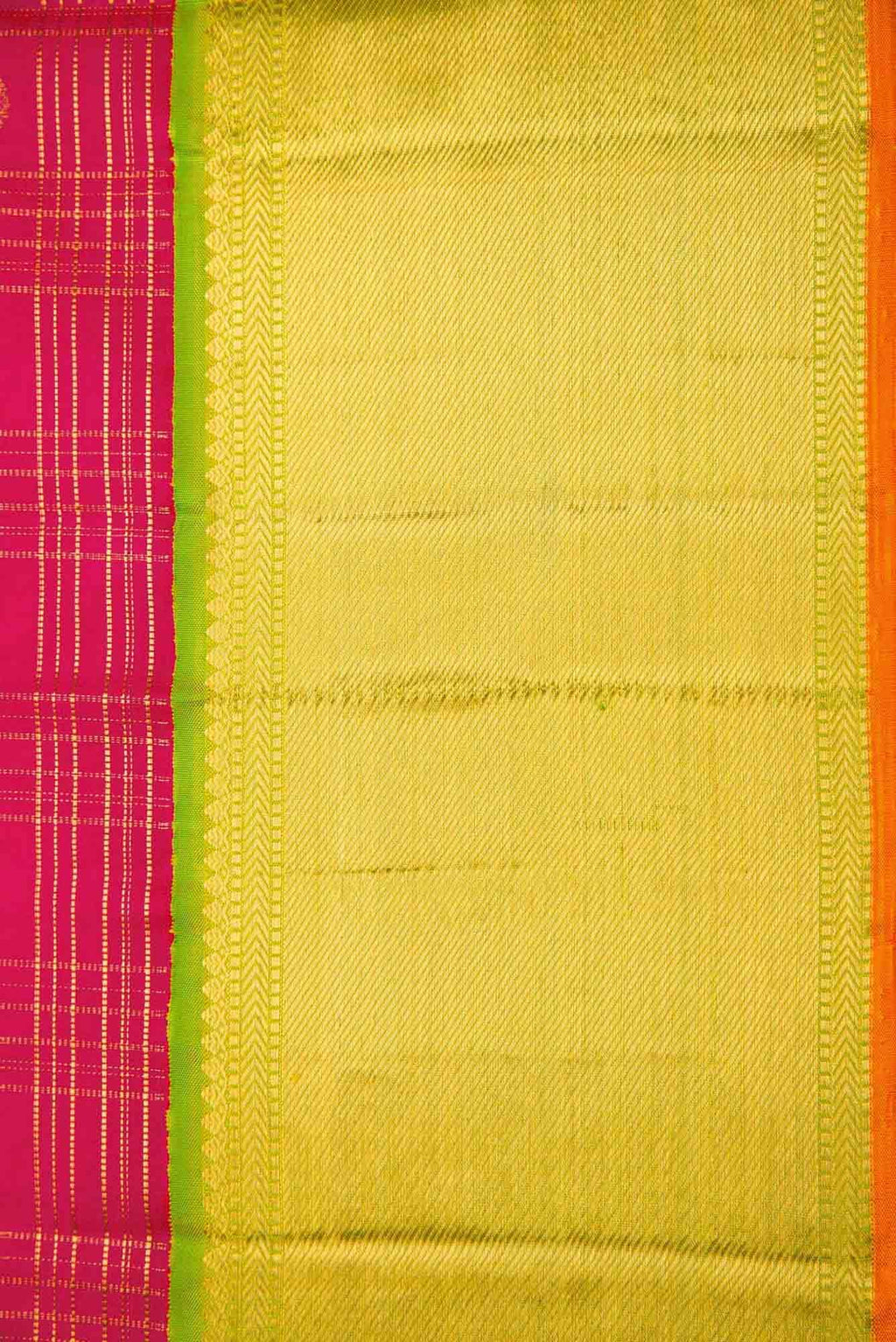 Pure Silk Pure Zari Pink Dual Tone Kanchipuram Saree