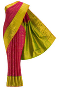 Pure Silk Pure Zari Pink Dual Tone Kanjivaram Saree