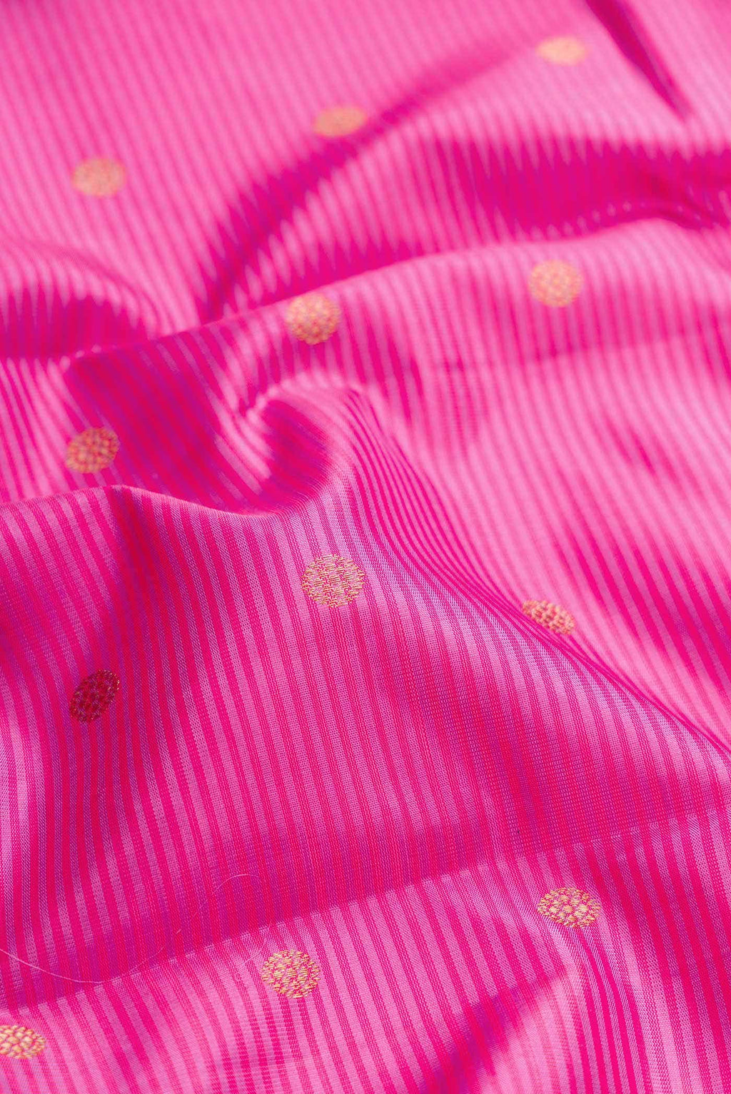 Pure Silk Pure Zari Pink Kanchipuram Saree