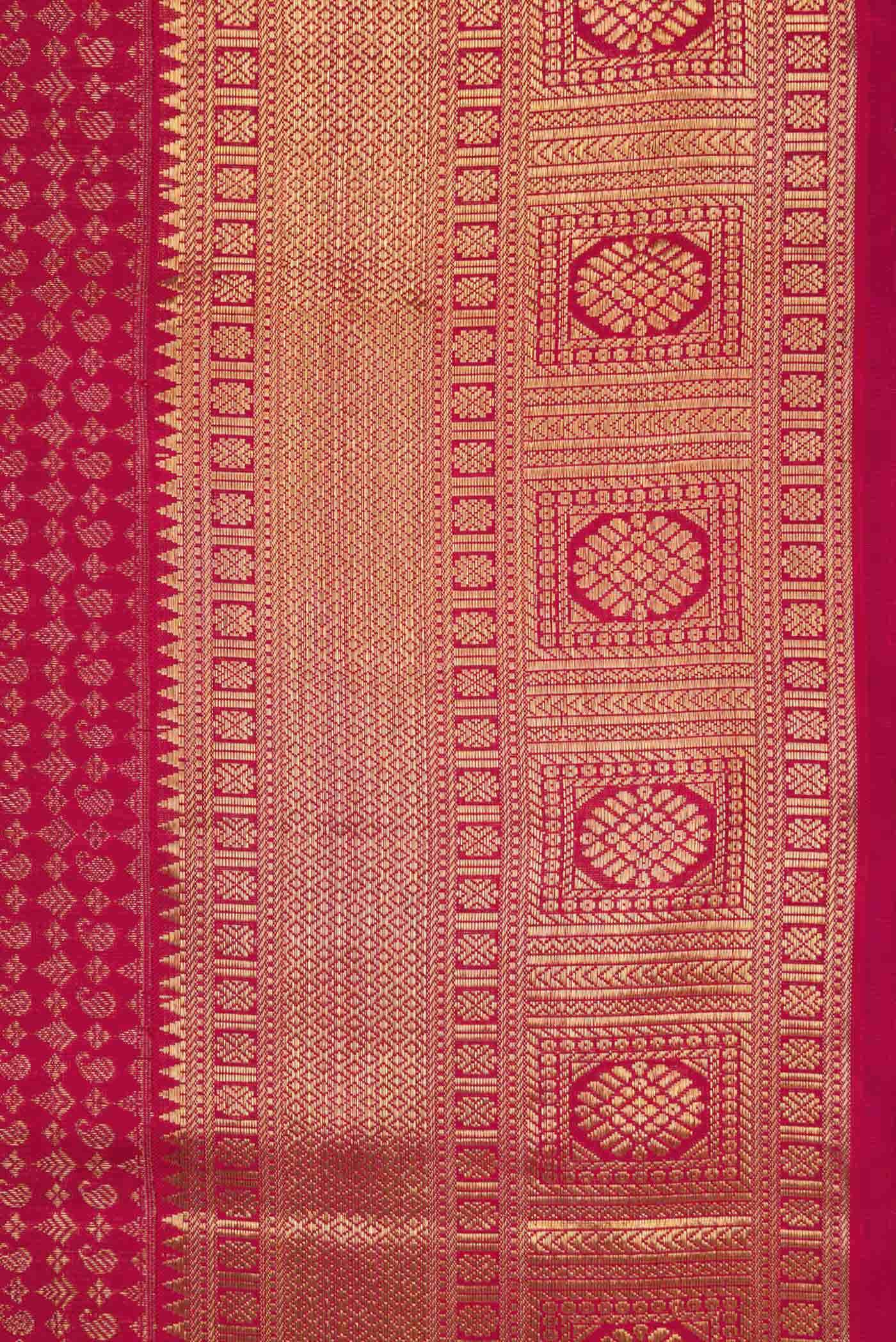 Pure Silk Pure Zari Maroon Kanchipuram Saree