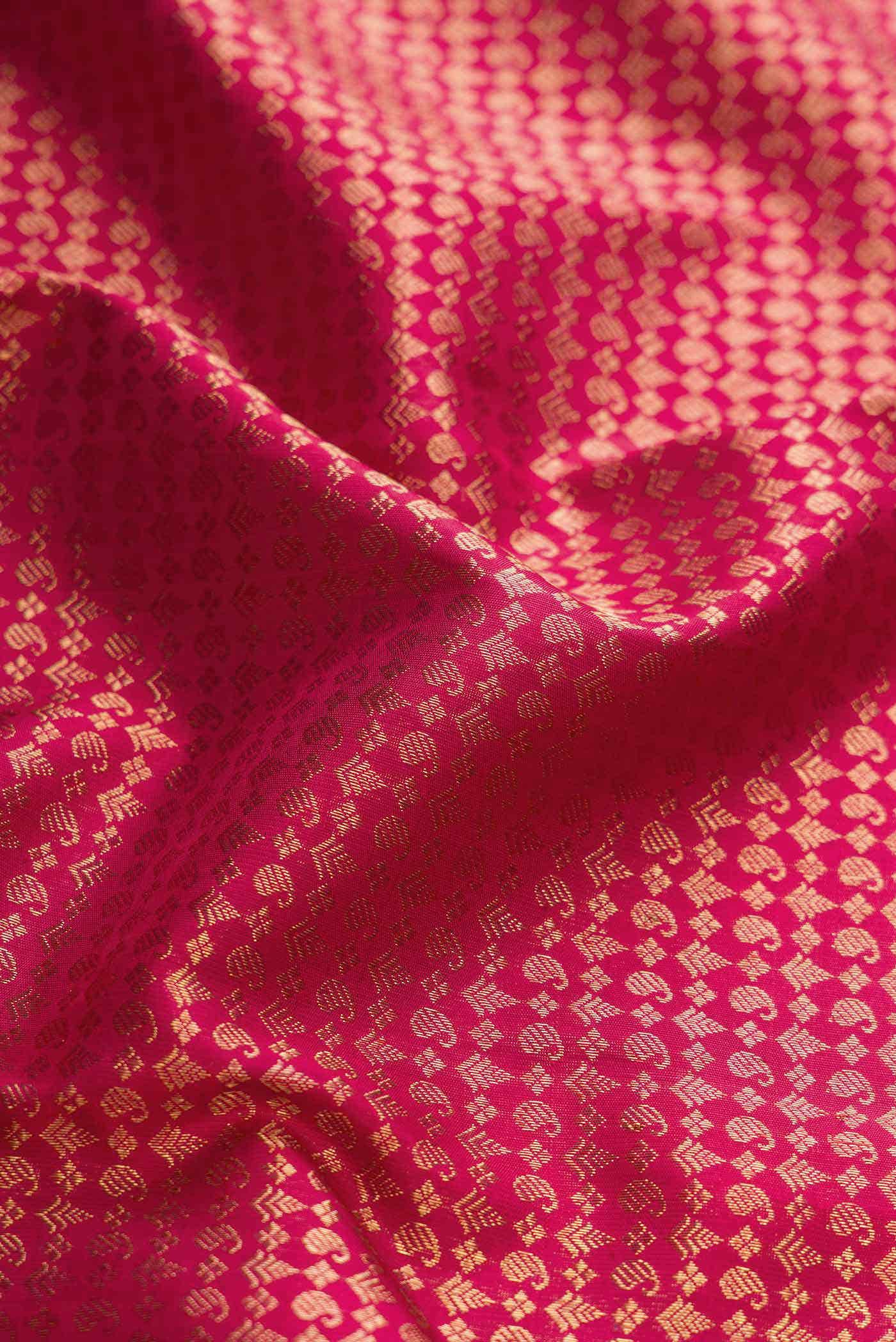Pure Silk Pure Zari Maroon Kanchipuram Saree
