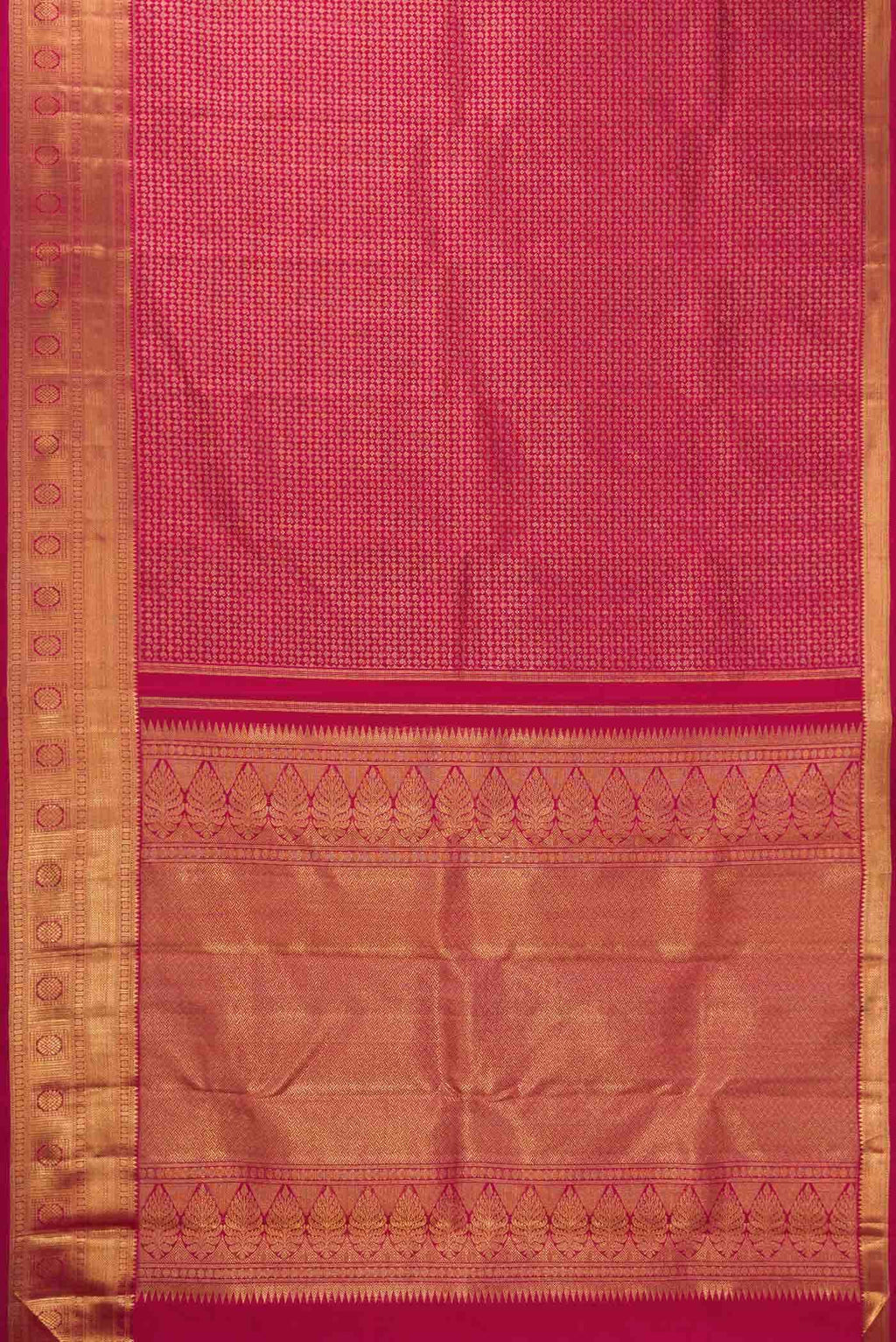 Pure Silk Pure Zari Maroon Kanchipuram Saree