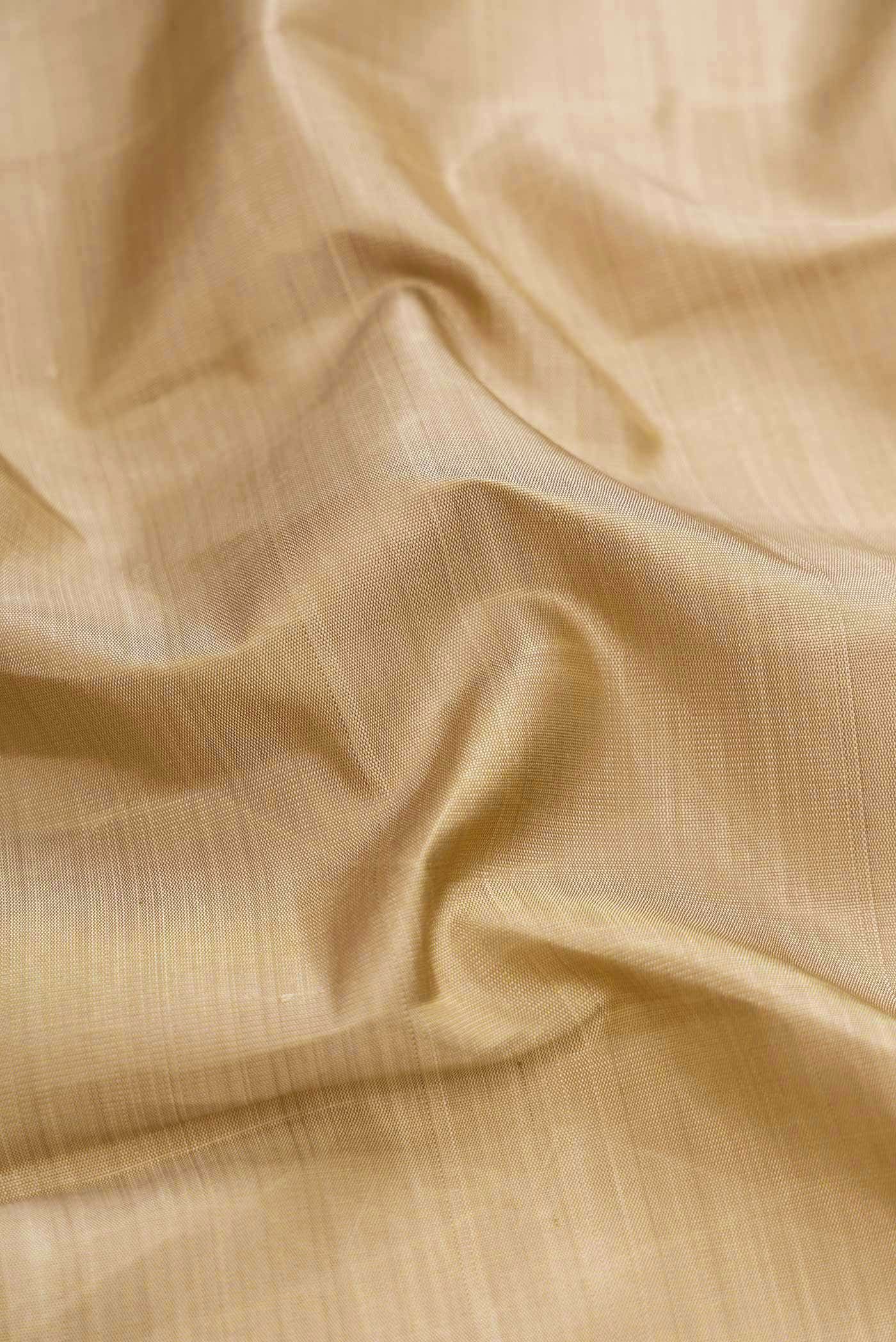 Beige Dual Tone Kanchipuram Silk Saree