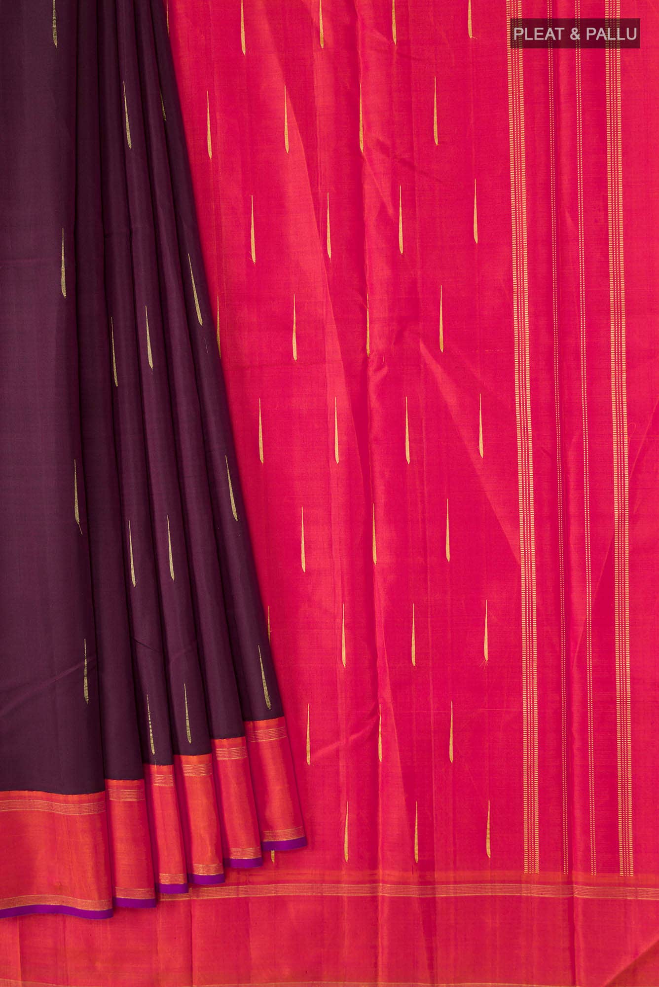 Magenta Kanchipuram Silk Saree
