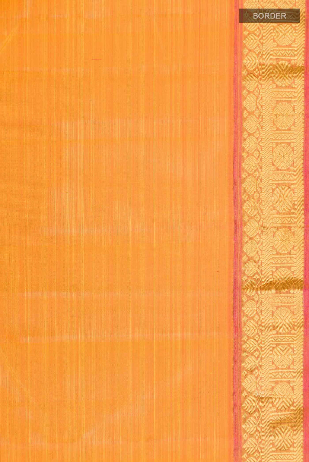 Orange Kanchipuram Silk Saree