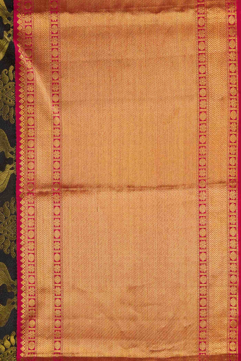 Coffee Brown Dual Tone Kanchipuram Silk Saree