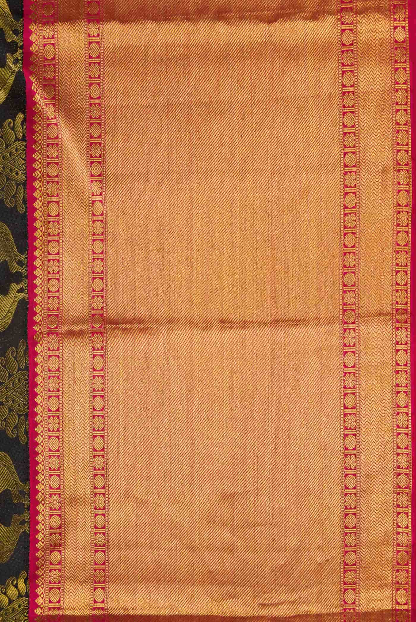 Coffee Brown Dual Tone Kanchipuram Silk Saree