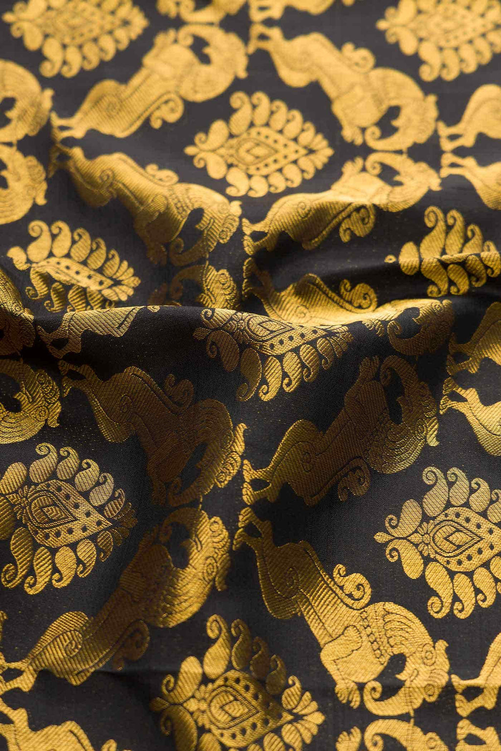 Coffee Brown Dual Tone Kanchipuram Silk Saree