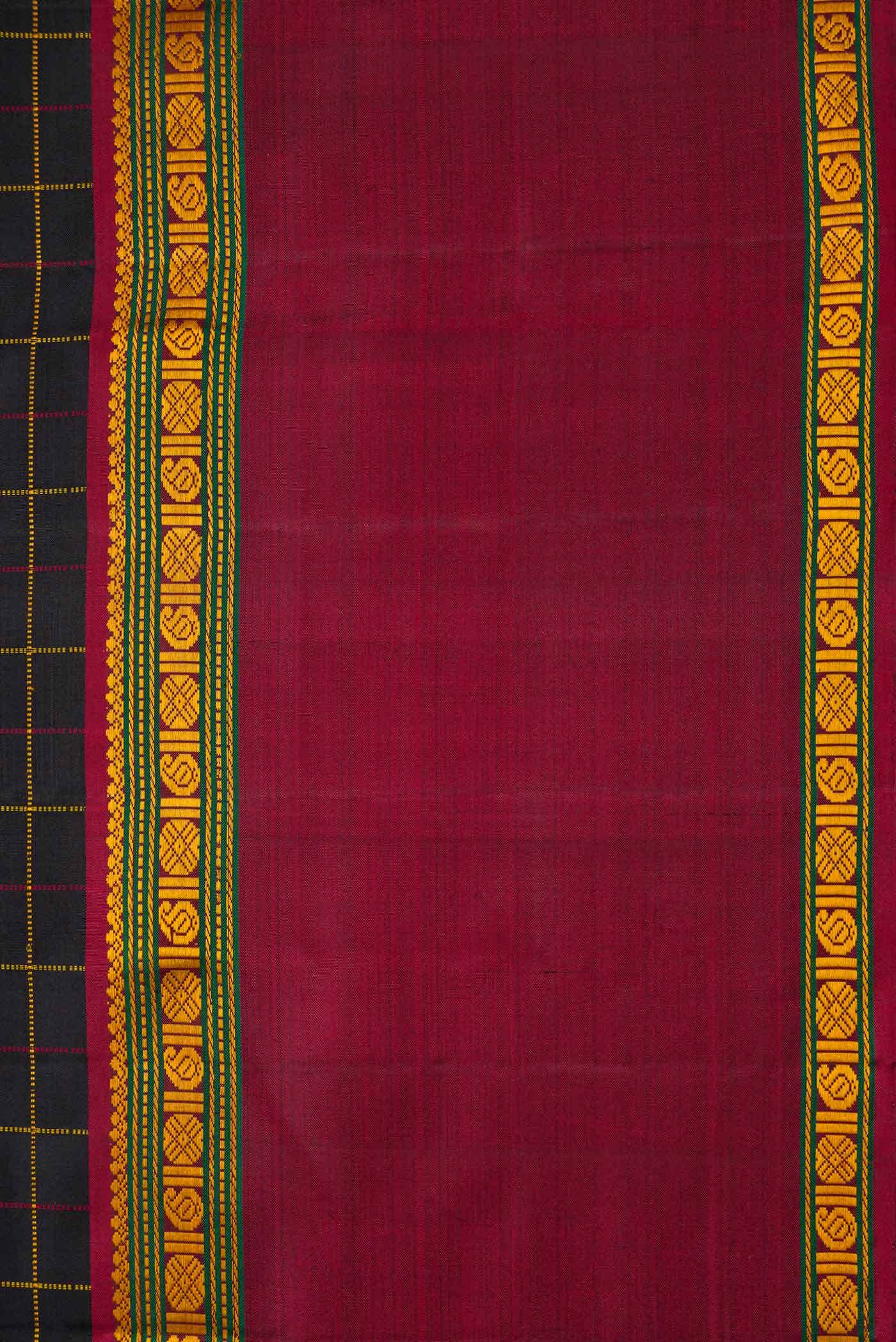 Black Kanchipuram Silk Saree