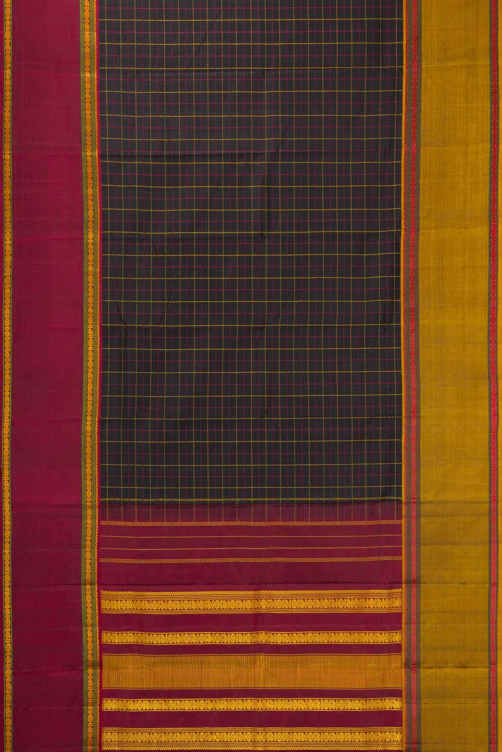 Black Kanchipuram Silk Saree