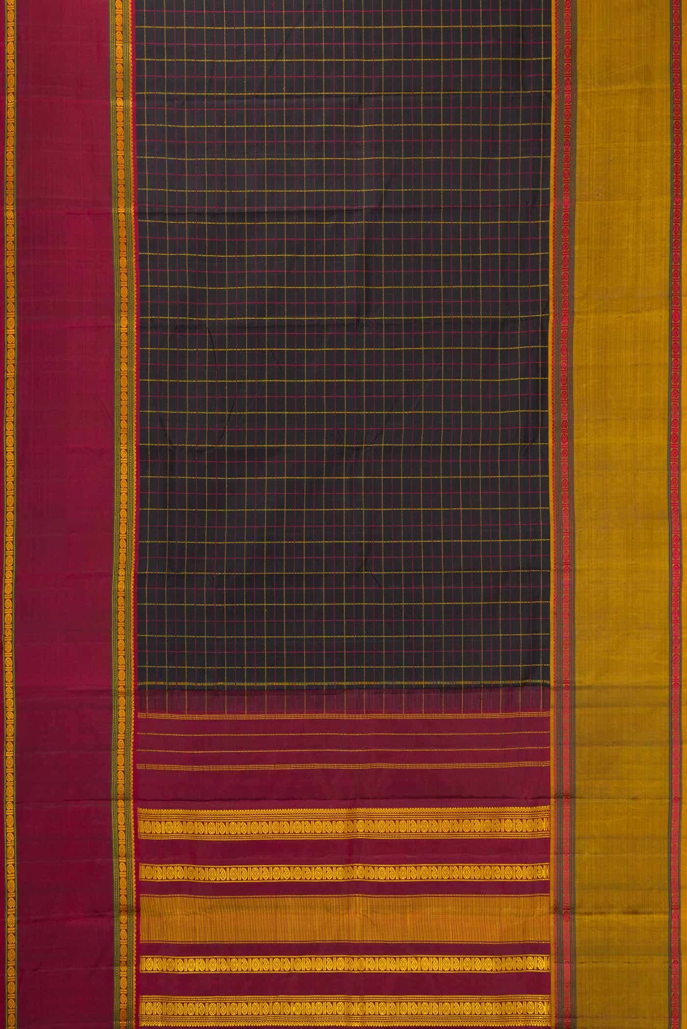 Black Kanchipuram Silk Saree