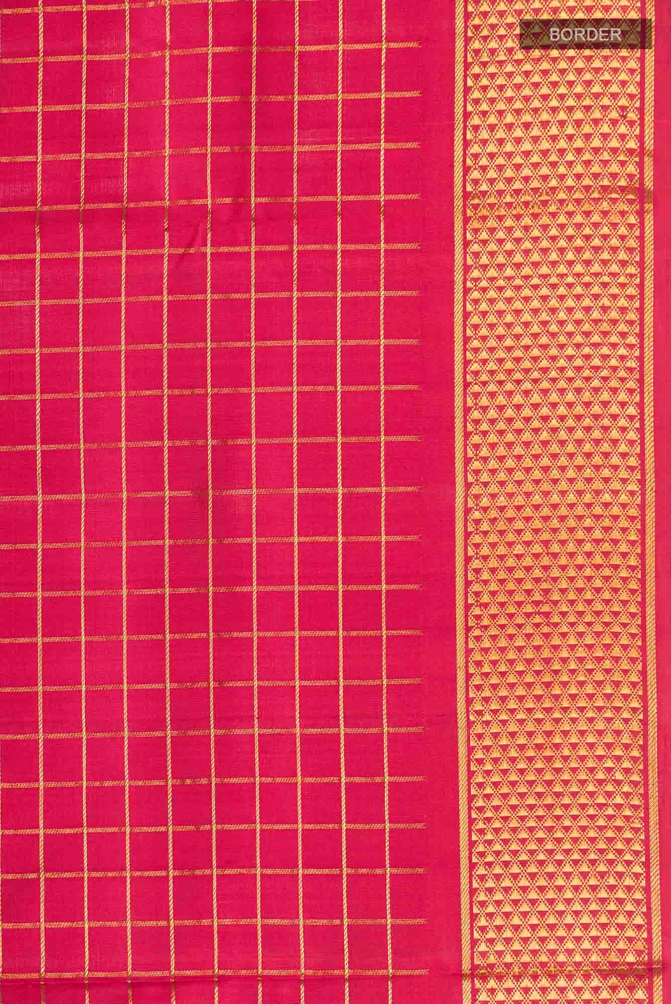 Red Kanchipuram Silk Nine Yards Saree