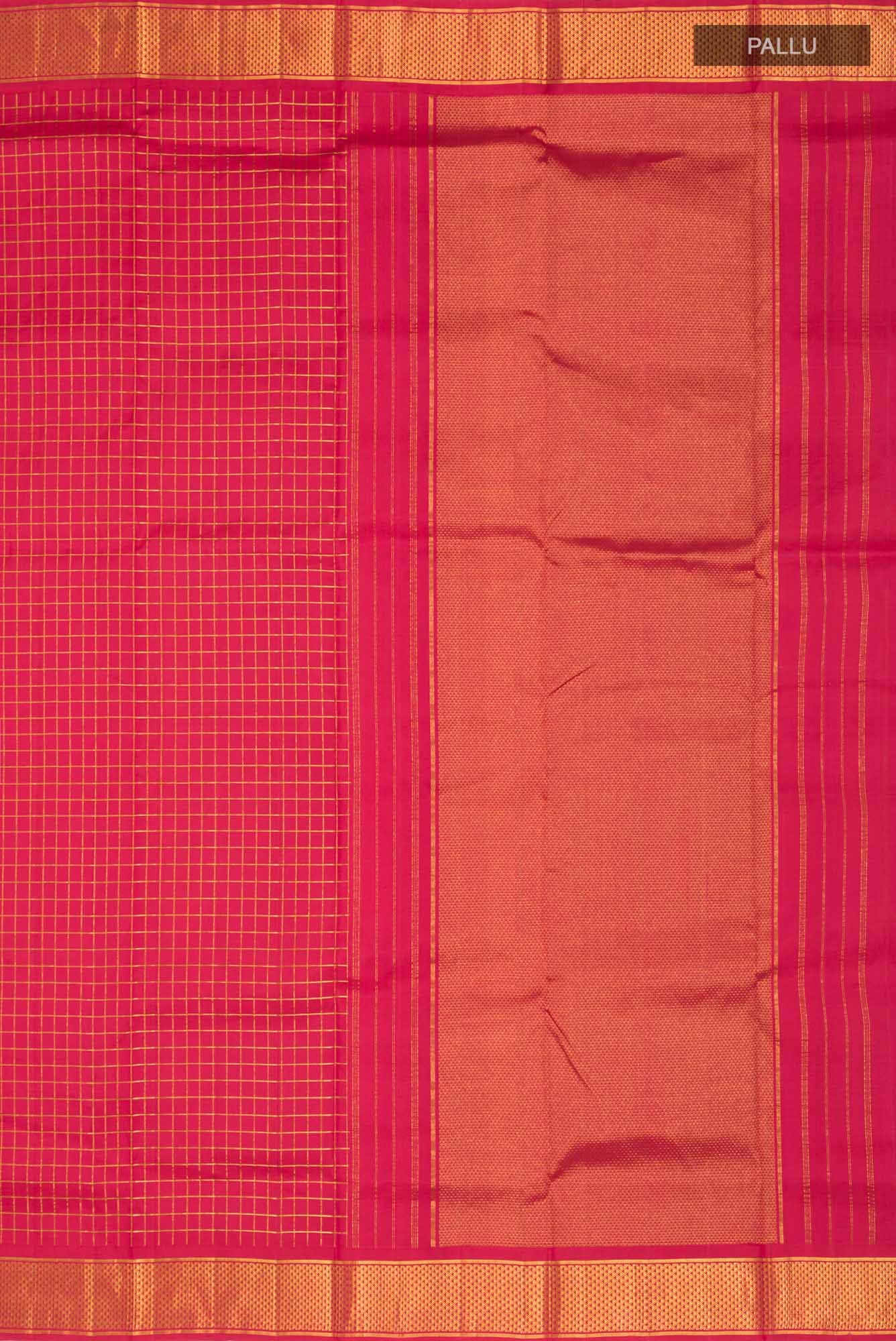 Red Kanchipuram Silk Nine Yards Saree