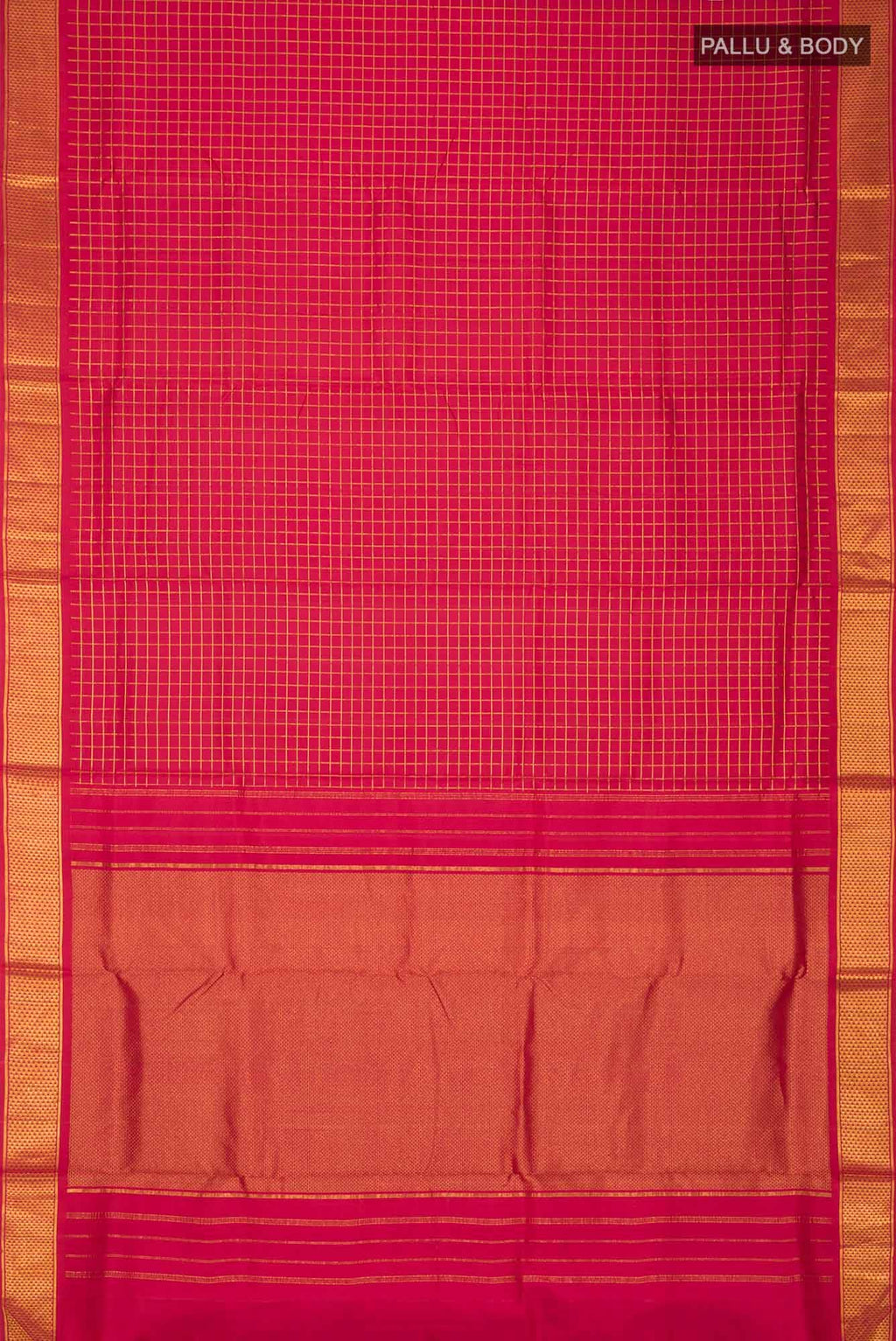 Red Kanchipuram Silk Nine Yards Saree