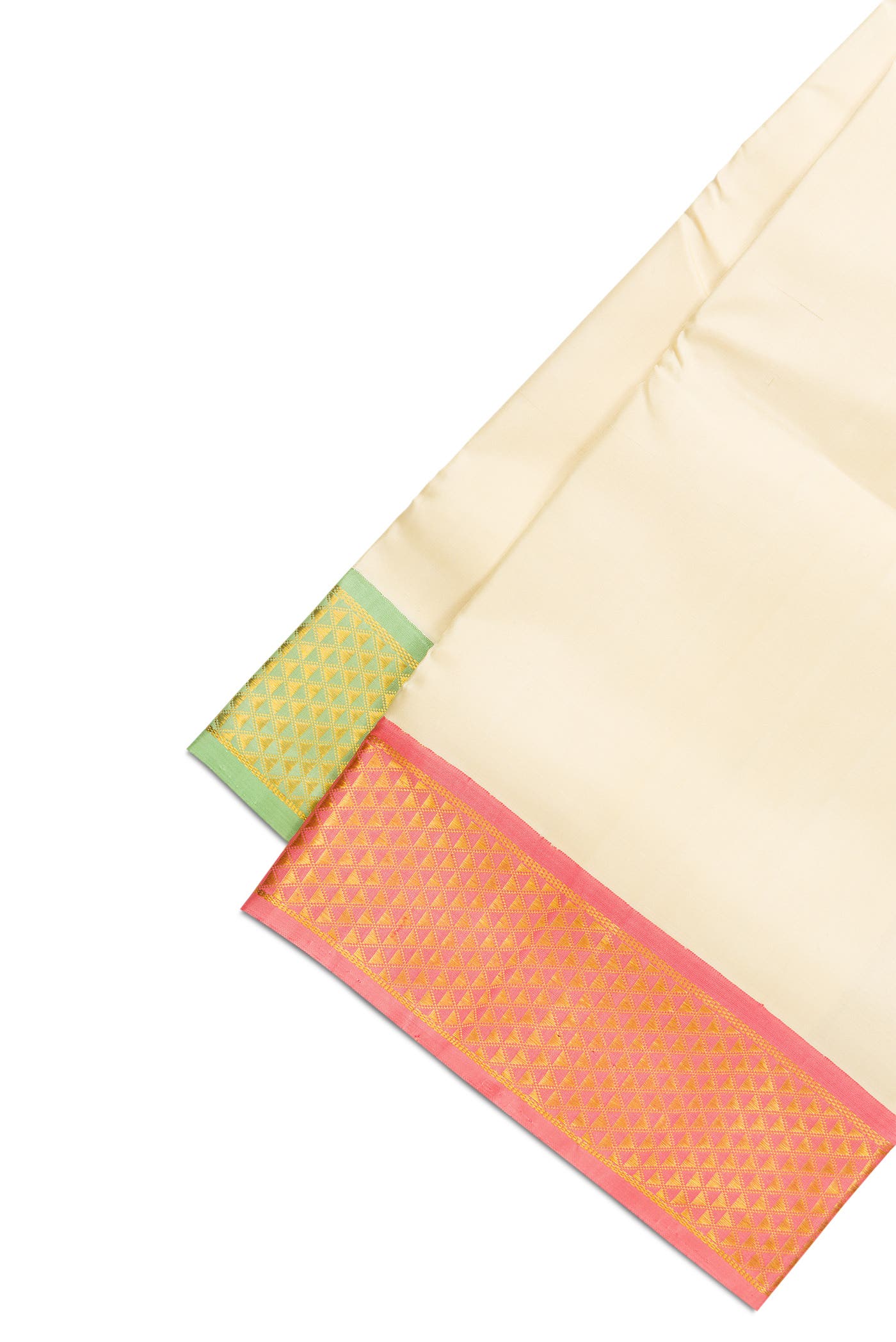 Sandal Silk Dhoti With Angavastram (8X4) Muzham