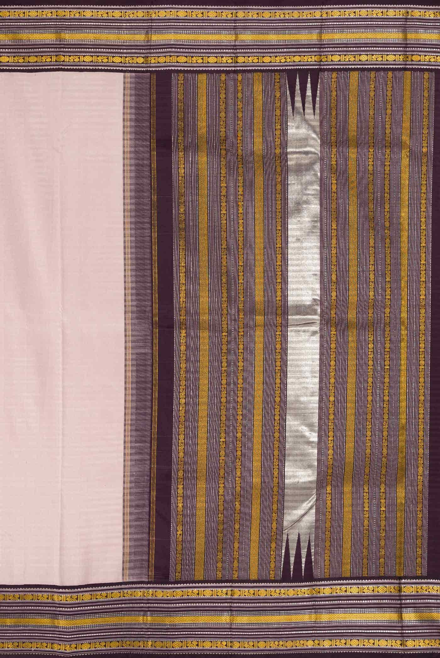 Lilac Dual Tone Kanchipuram Silk Saree