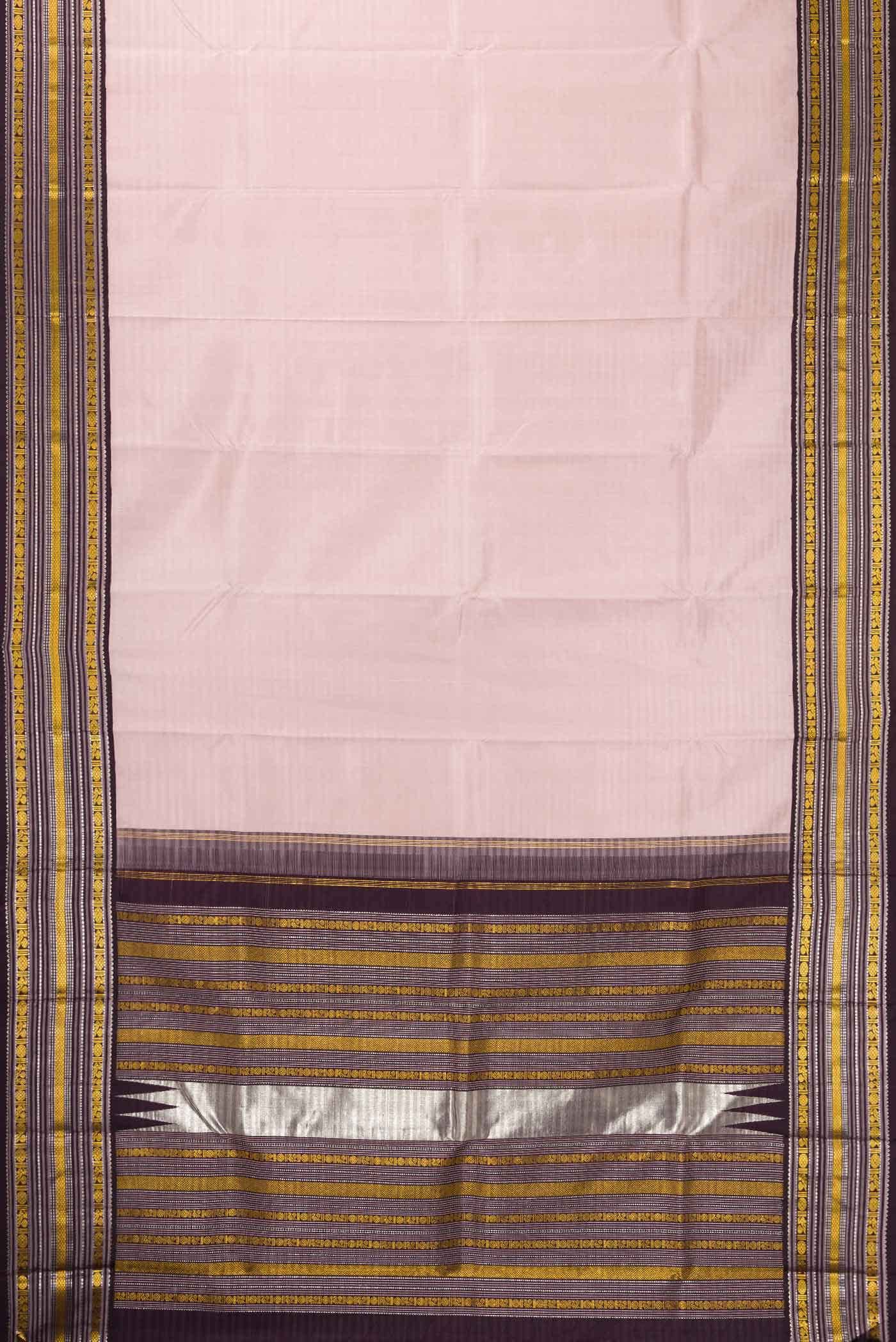 Lilac Dual Tone Kanchipuram Silk Saree