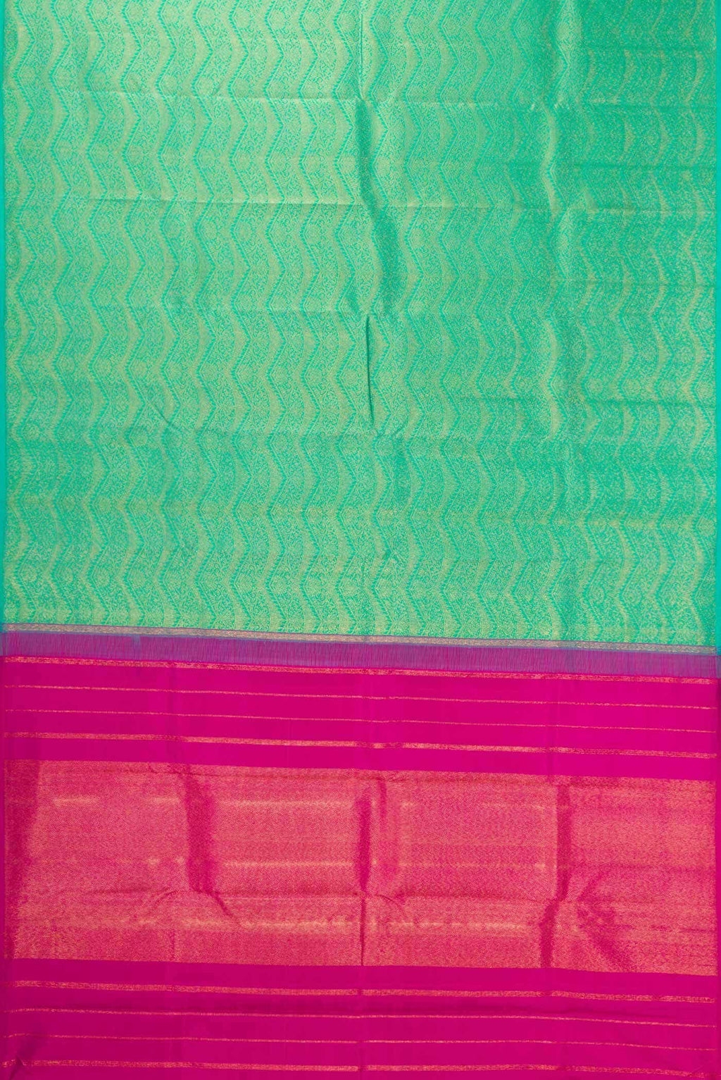 Sea Green Dual Tone Kanchipuram Silk Saree
