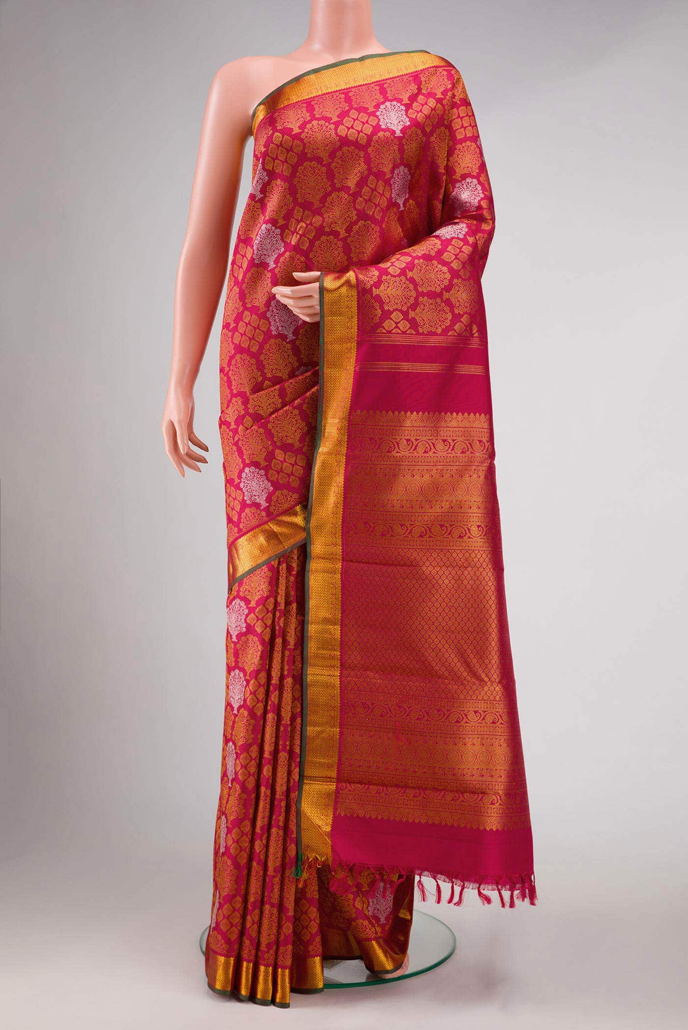 Imperial Red Kanchipuram Silk Saree