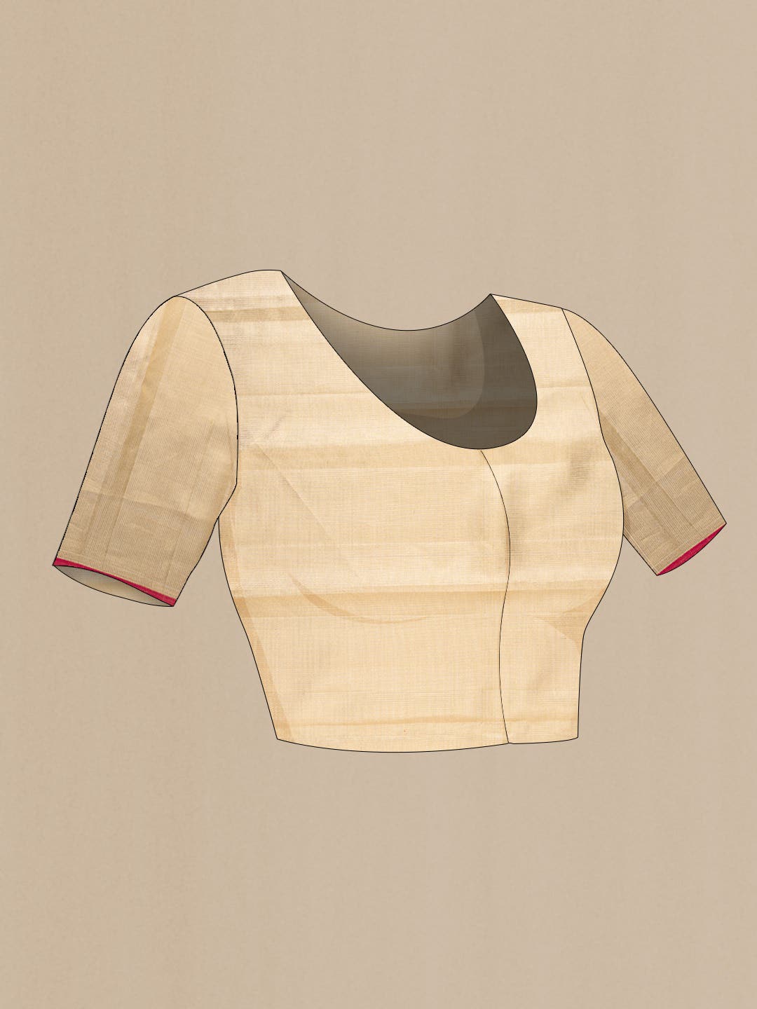 Gold Kanjivaram Tissue Silk Saree
