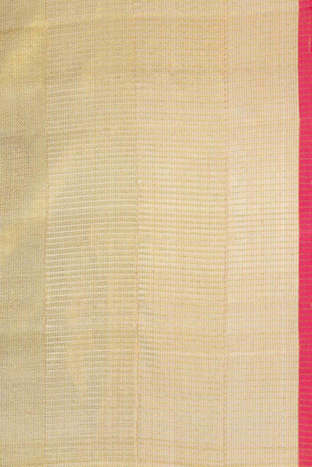 Gold Dual Tone Kanchipuram Tissue Silk Saree