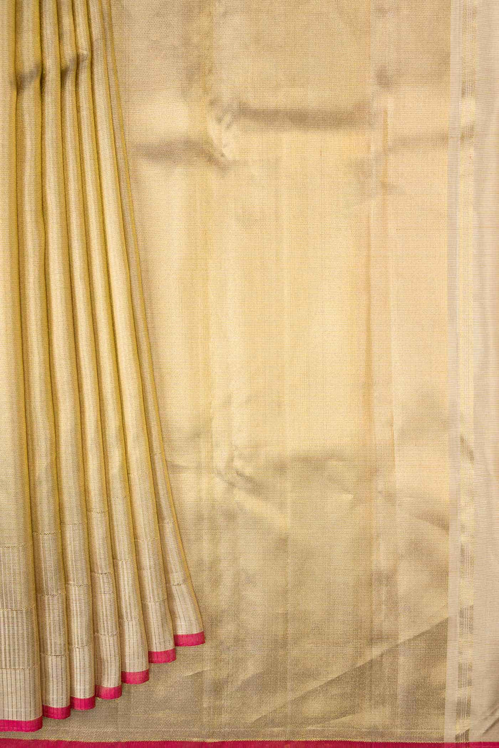 Gold Dual Tone Kanchipuram Tissue Silk Saree