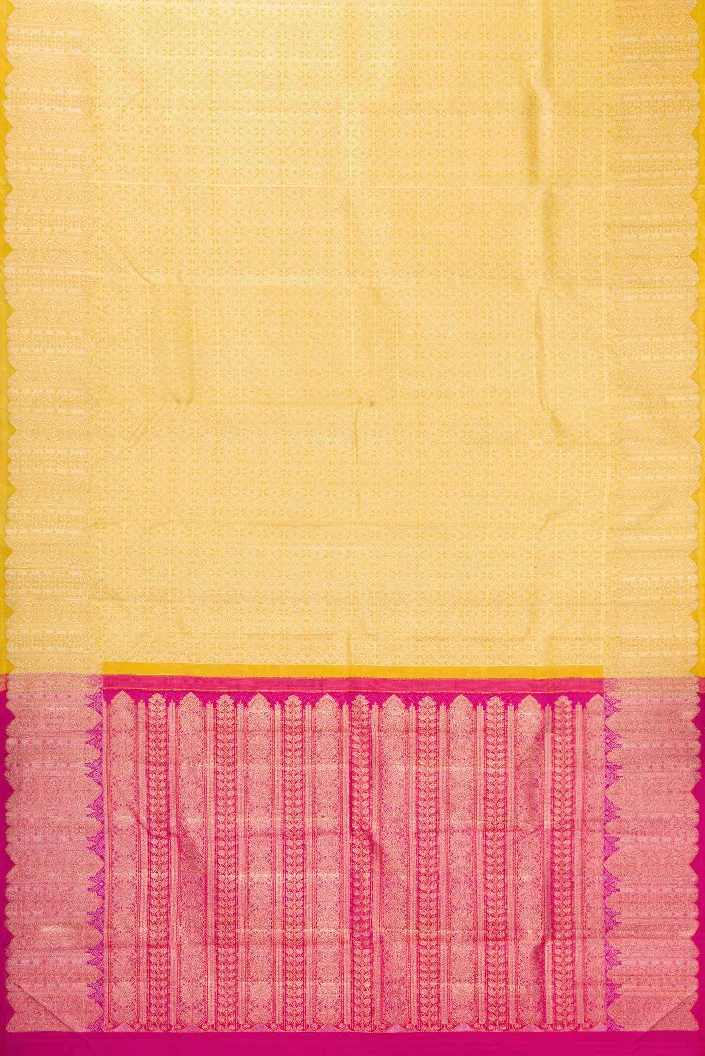Sandal Kanchipuram Silk Saree