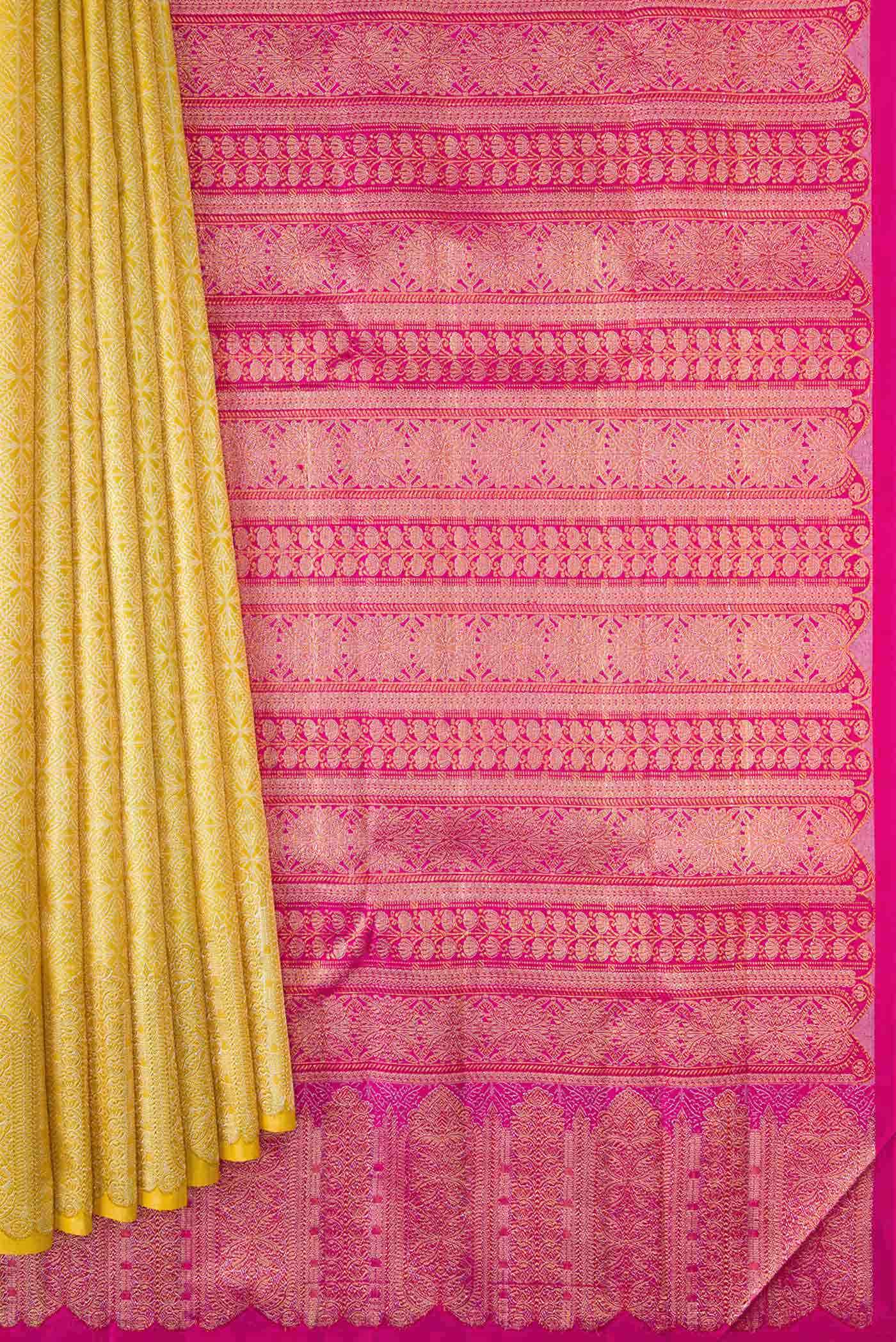 Sandal Kanchipuram Silk Saree
