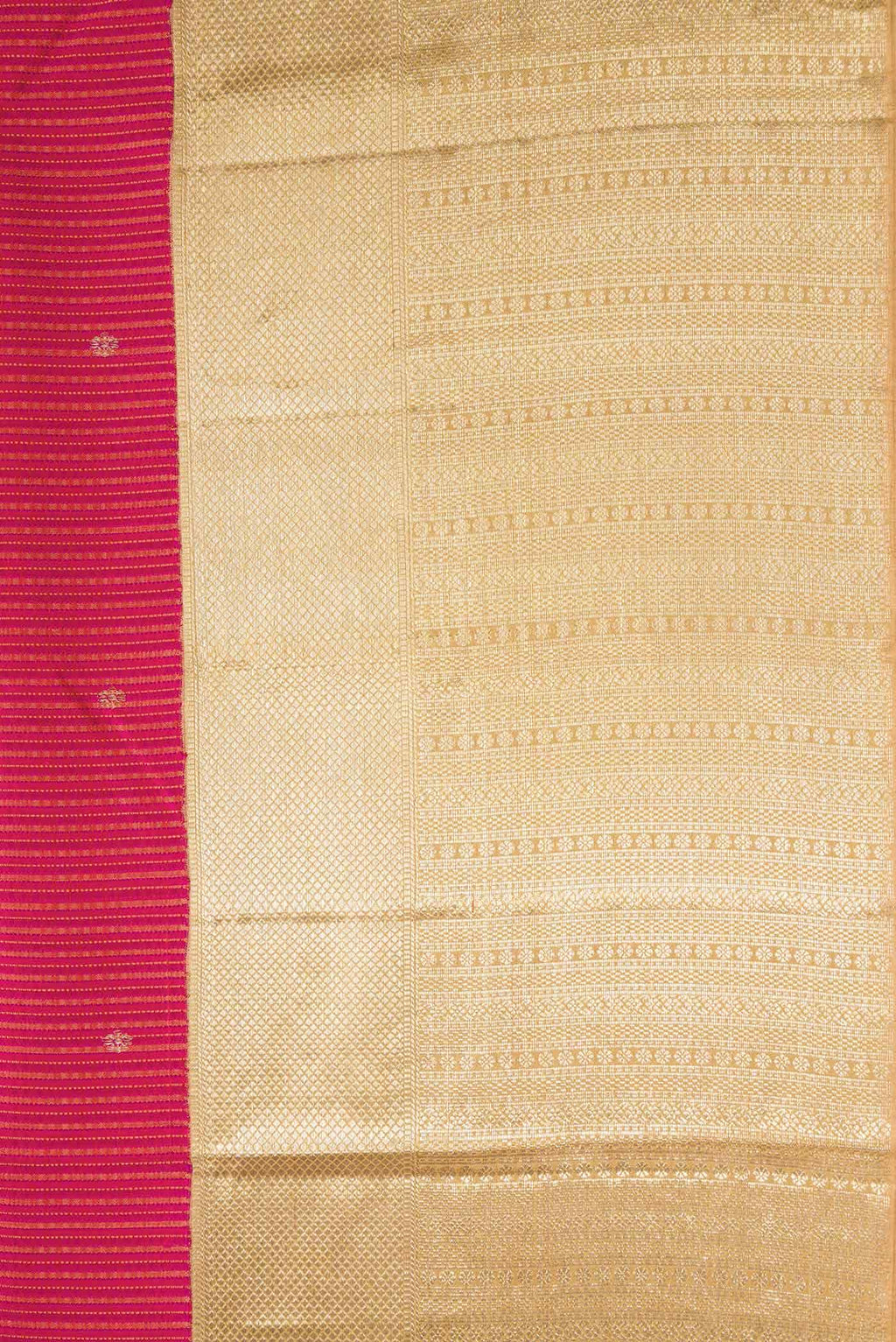 Pure Silk Pure Zari Pink Dual Tone Kanchipuram Saree