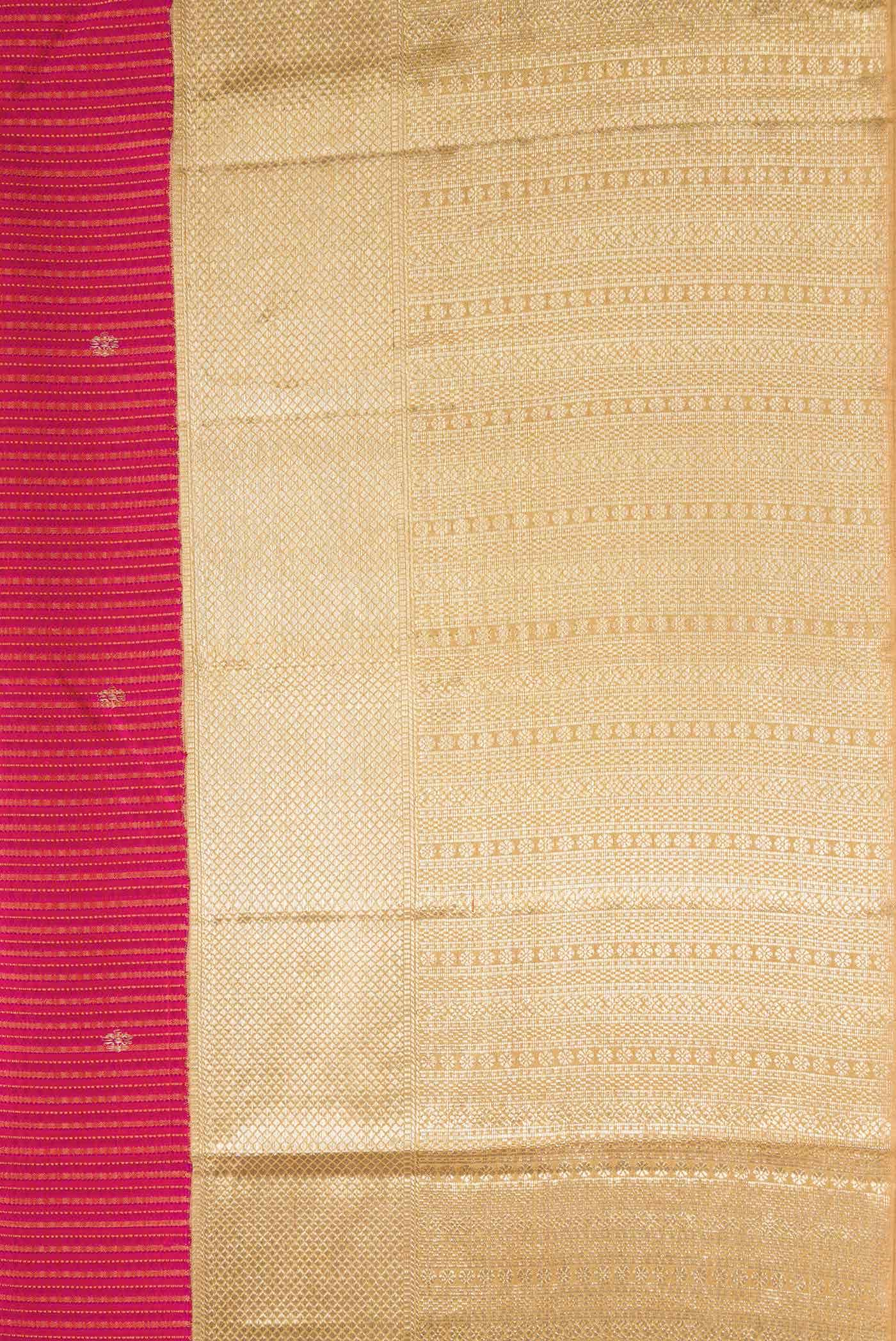 Pure Silk Pure Zari Pink Dual Tone Kanchipuram Saree