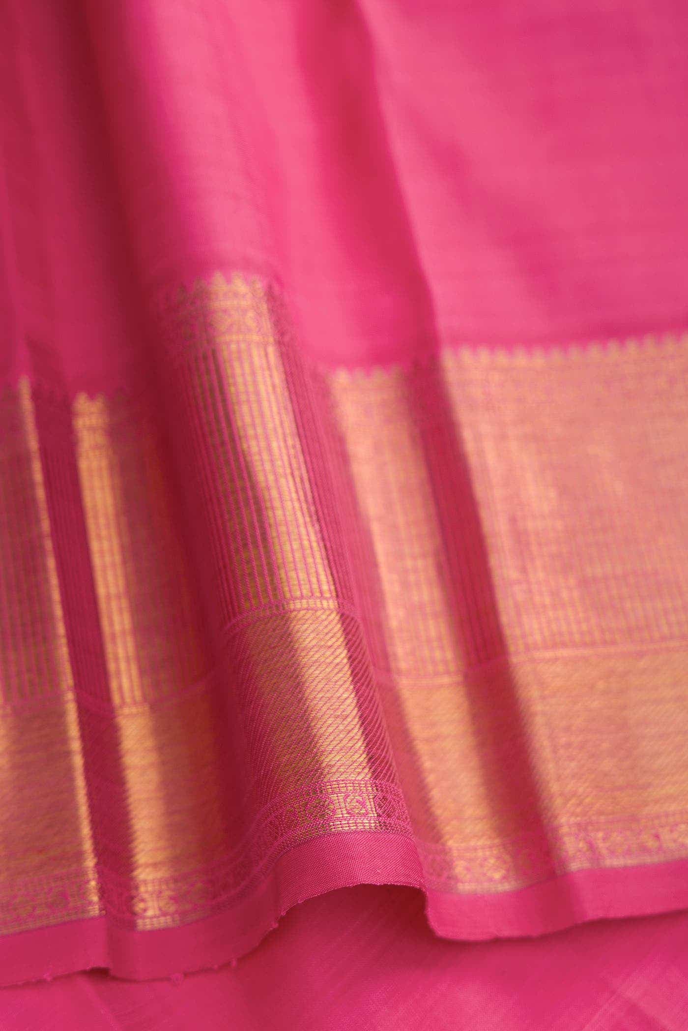 Pure Silk Pure Zari Blue Dual Tone Kanchipuram Saree
